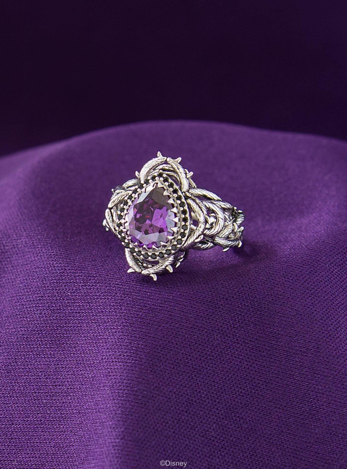 Disney X RockLove Disney Villains Maleficent Malicious Ring, PURPLE, alternate