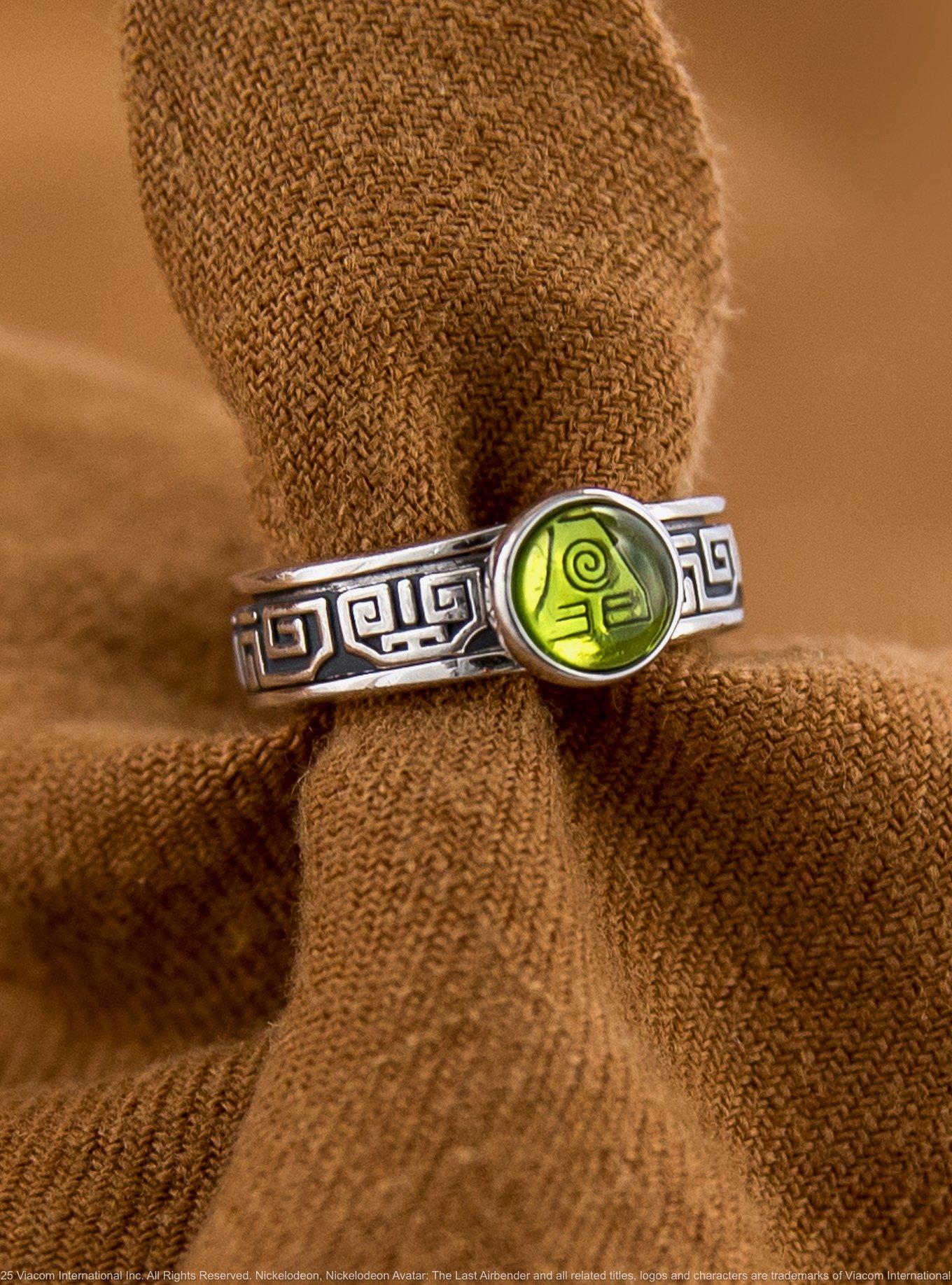 Avatar The Last Airbender X RockLove Earthbender Spinner Ring, , hi-res