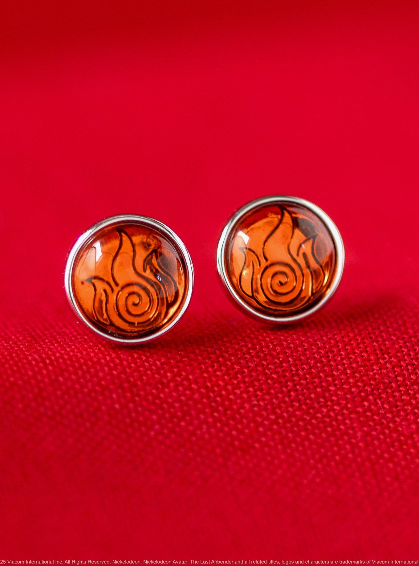 Avatar The Last Airbender X RockLove Firebender Stud Earrings, , hi-res