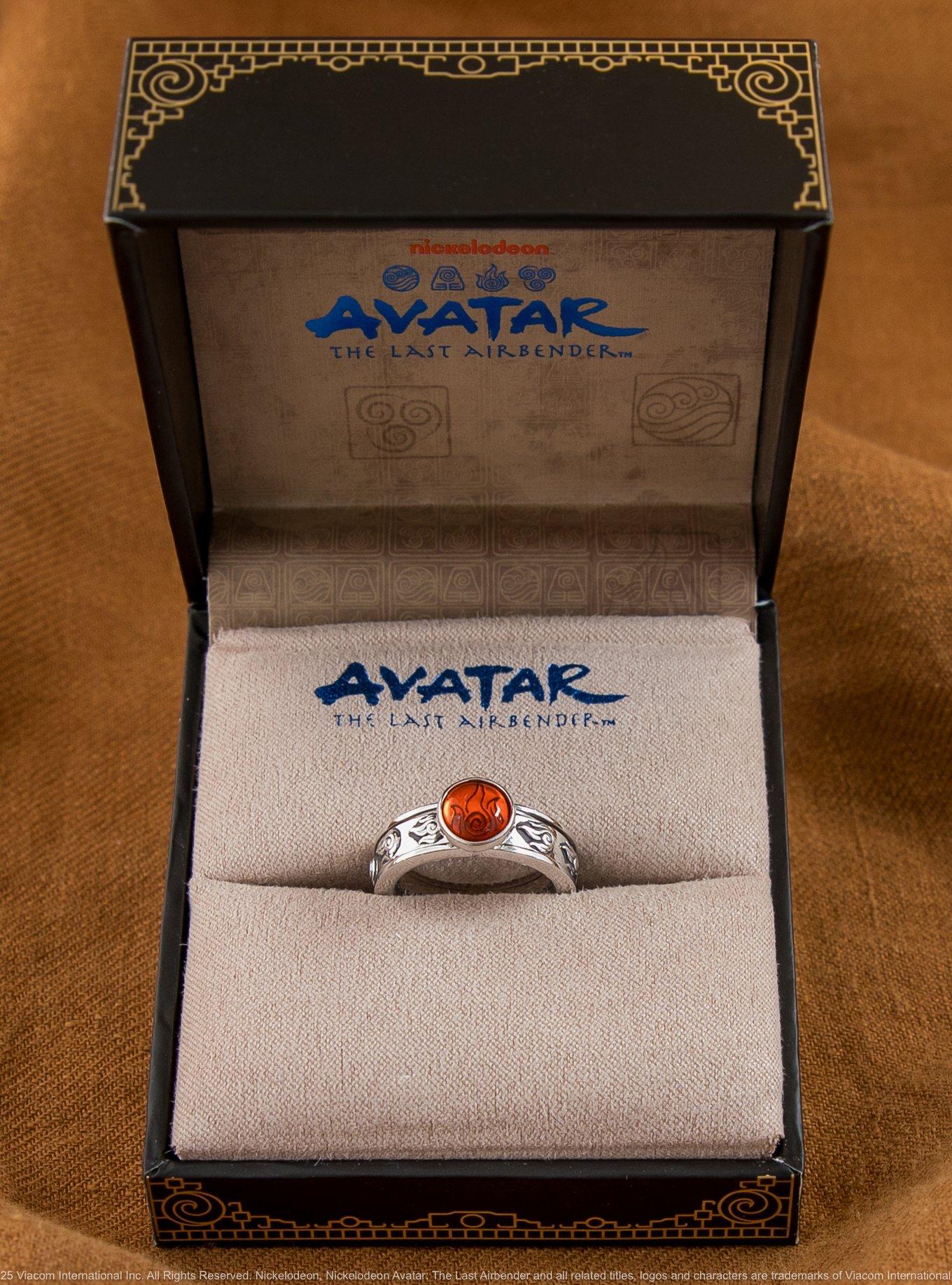 Avatar The Last Airbender X RockLove Firebender Spinner Ring, RED, alternate