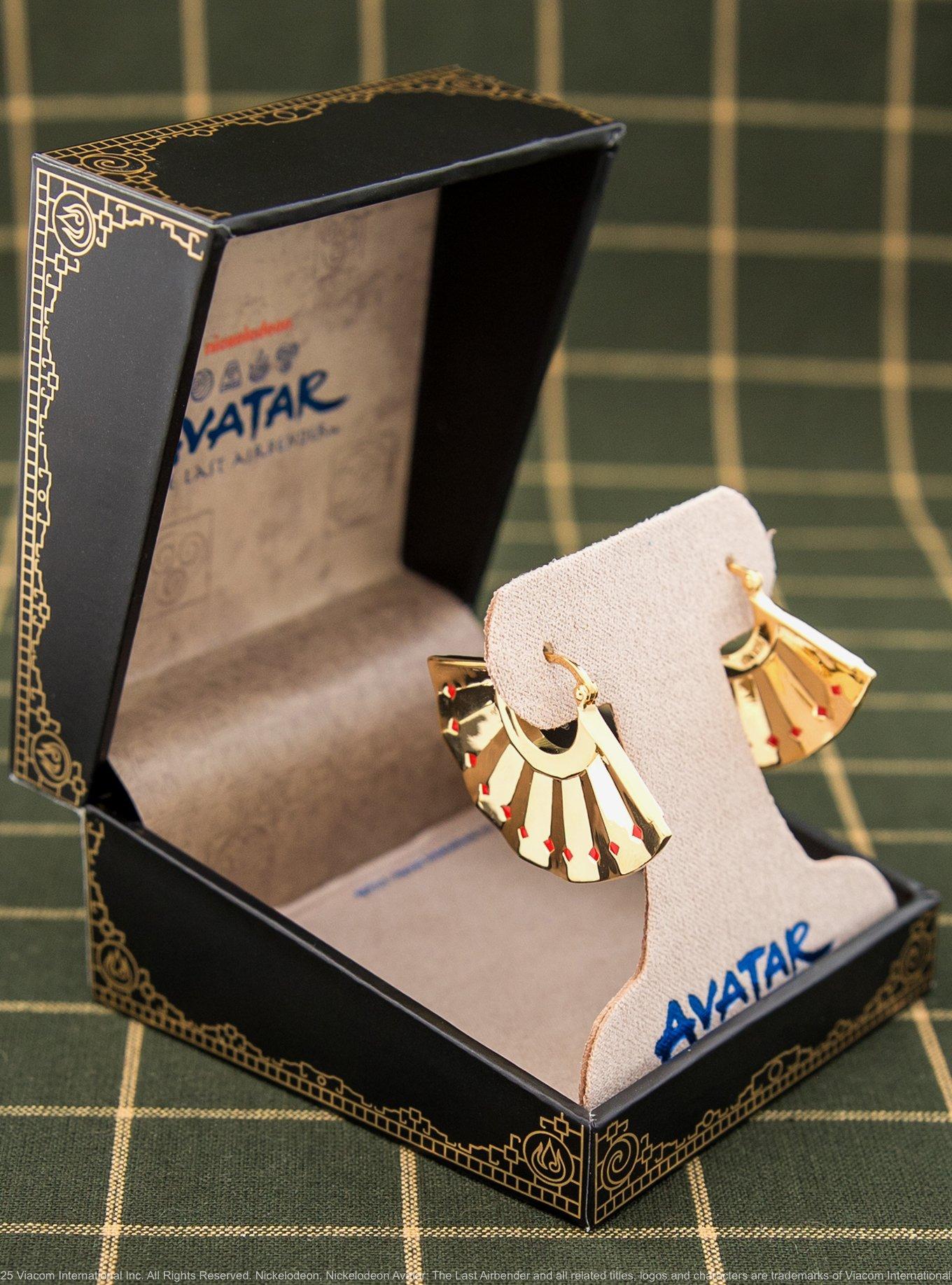 Avatar The Last Airbender X RockLove Kyoshi Warrior Fan Earrings