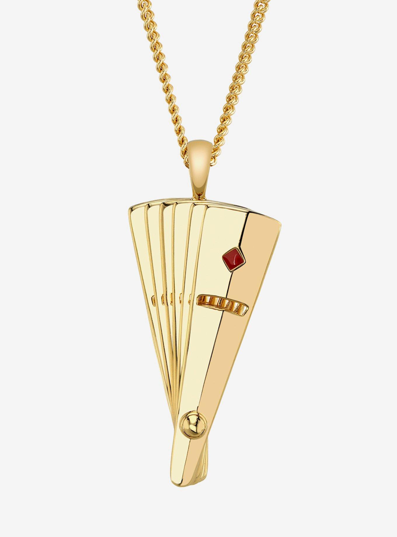Avatar The Last Airbender X RockLove Kyoshi Warrior Fan Necklace, , hi-res