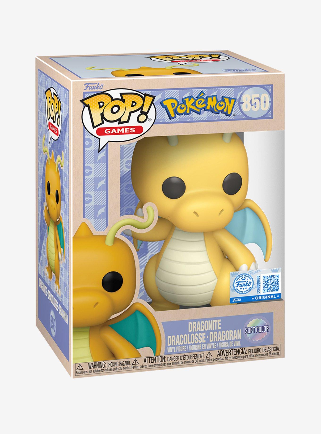 Funko Pok&eacute;mon Pop! Games Dragonite (Soft Color) Vinyl Figure Hot Topic Exclusive, , hi-res