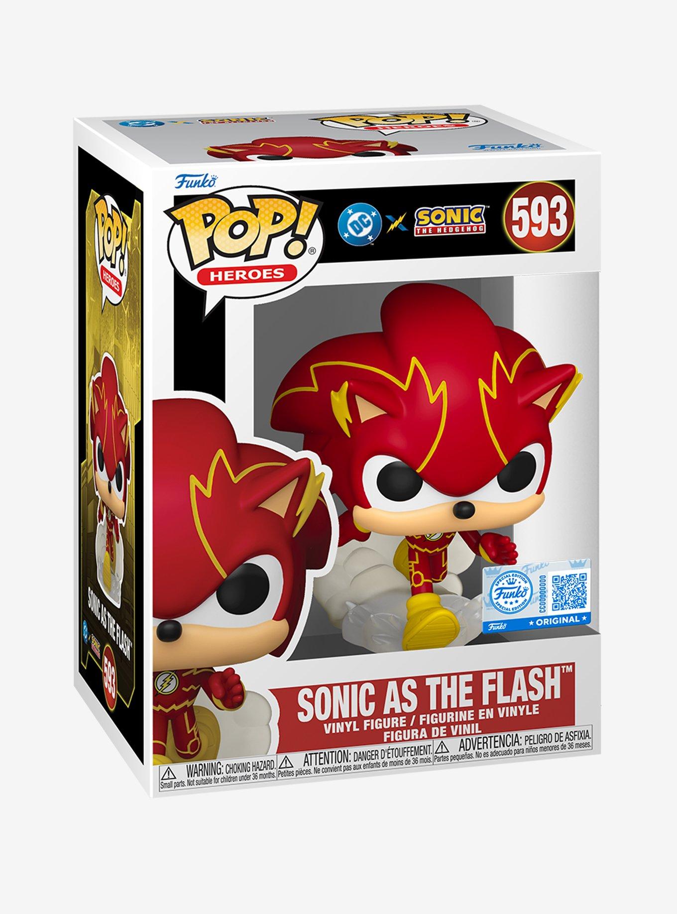 Funko DC Comics X Sonic The Hedgehog Pop! Heroes Sonic As The Flash Vinyl Figure, , hi-res
