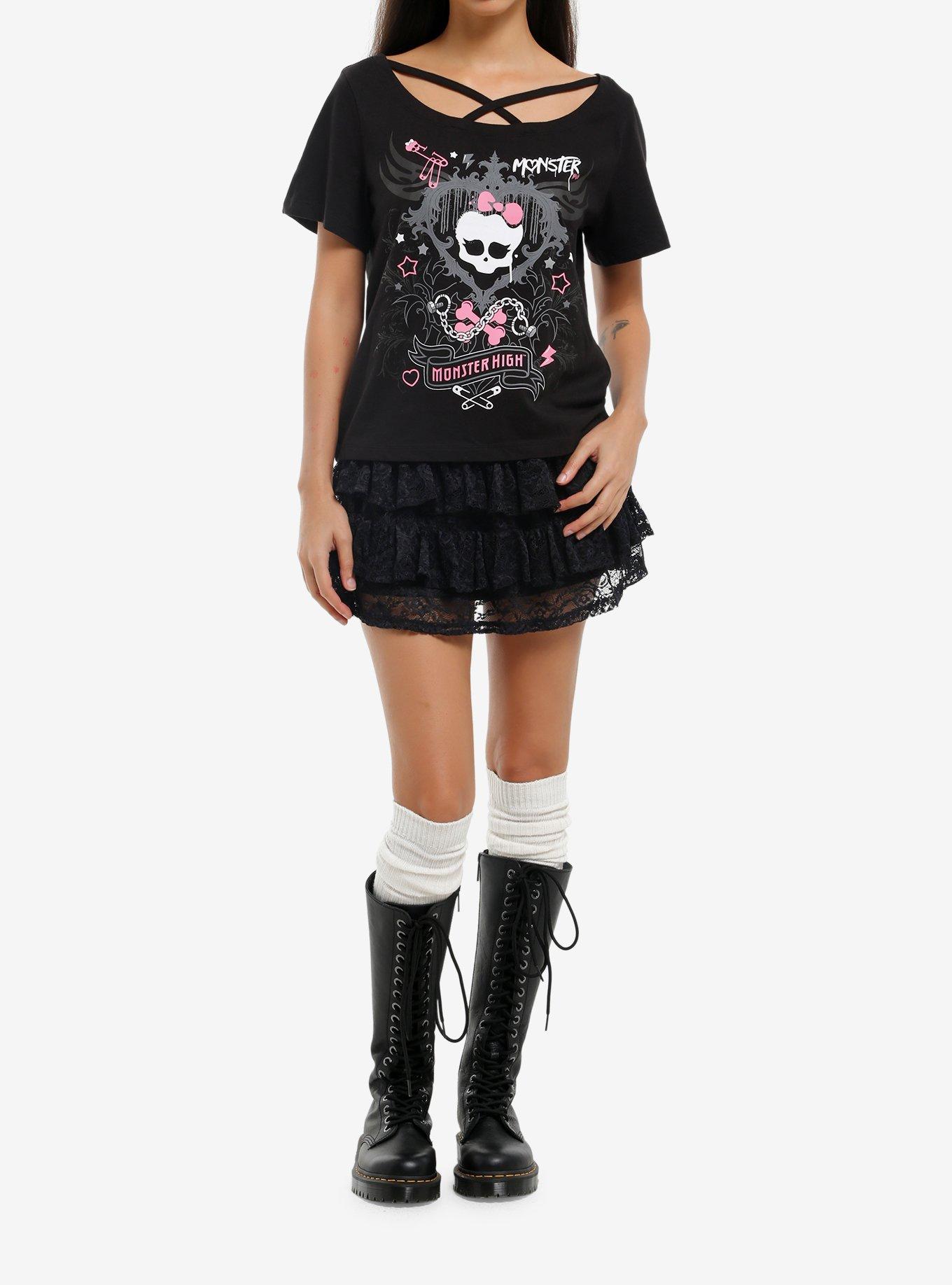 Monster High Skullette Crisscross Girls T-Shirt, , hi-res