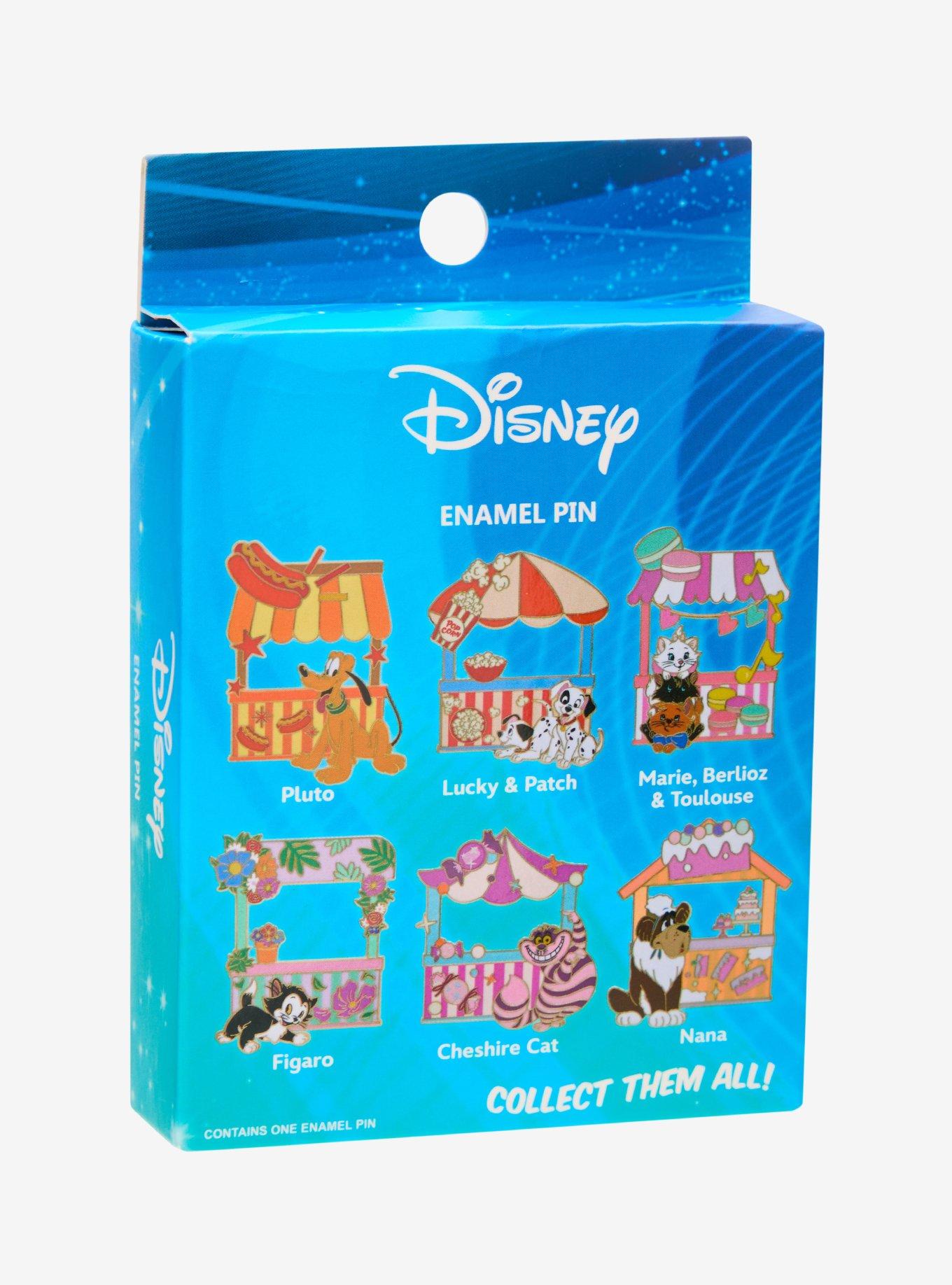 Disney Cats & Dogs Food Stands Blind Box Enamel Pin - BoxLunch Exclusive, , hi-res