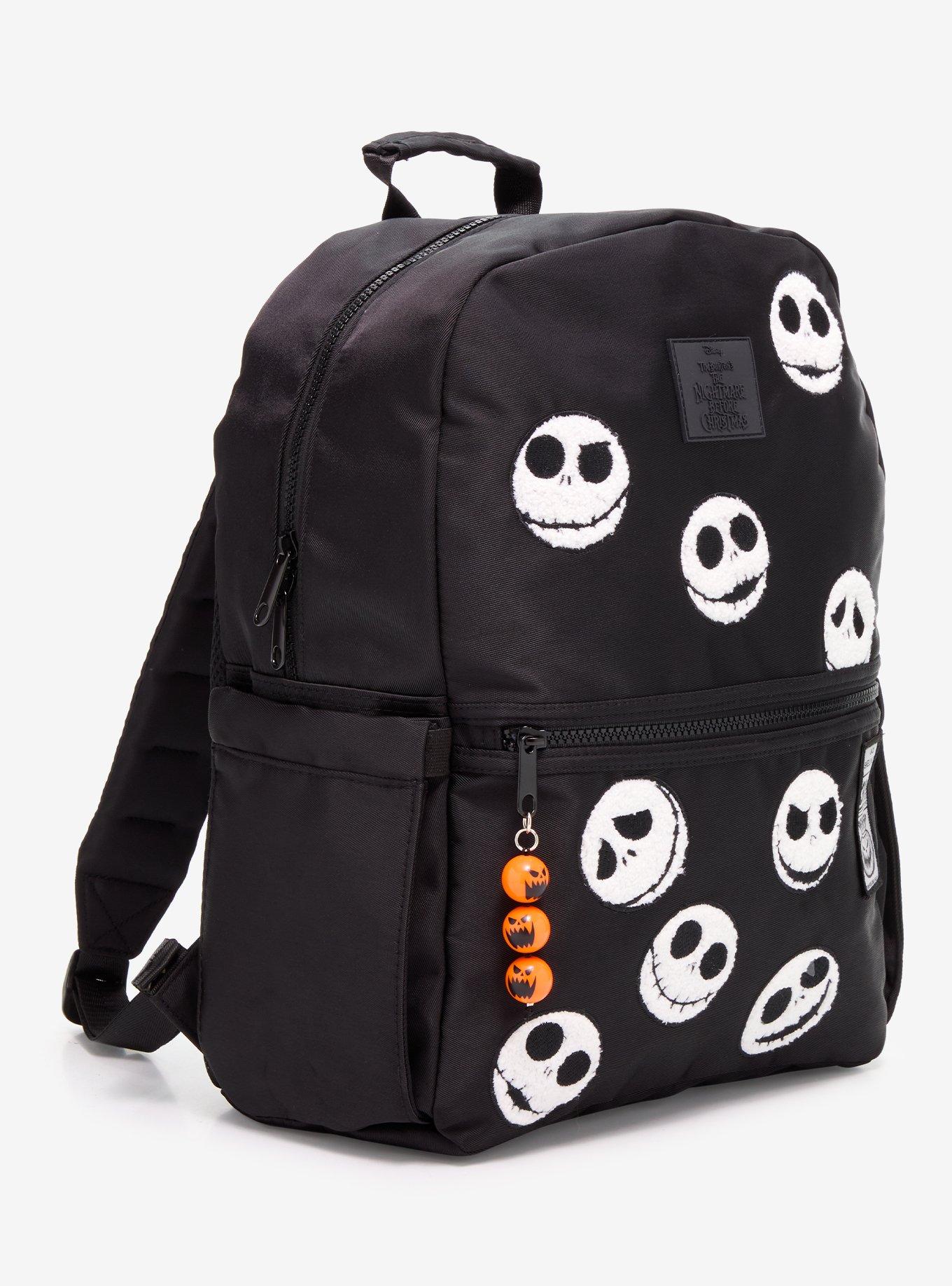 Disney The Nightmare Before Christmas Jack Skellington Allover Chenille Patches Backpack - BoxLunch Exclusive, , hi-res