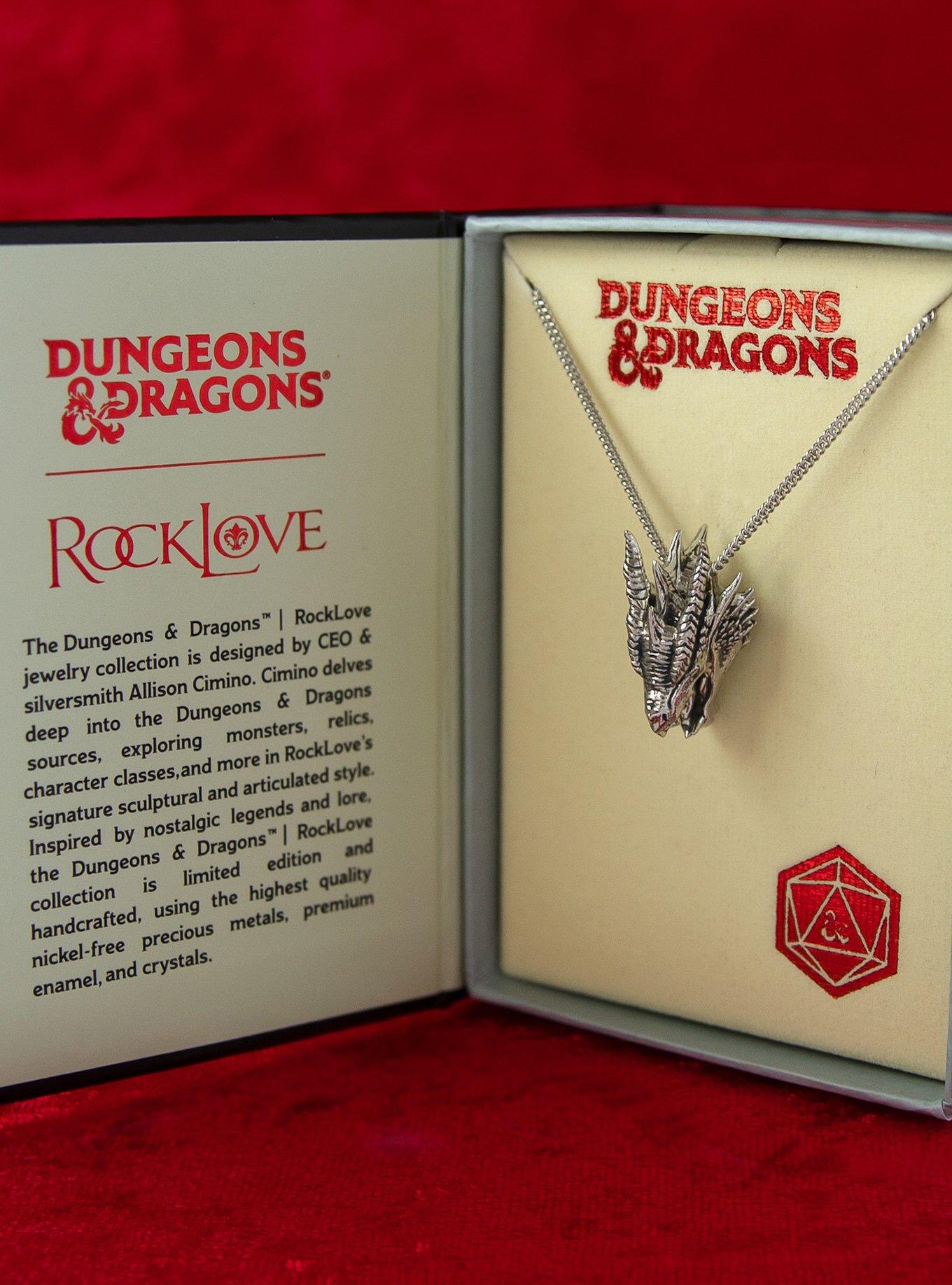 Dungeons and Dragons X RockLove Red Dragon Necklace, , alternate