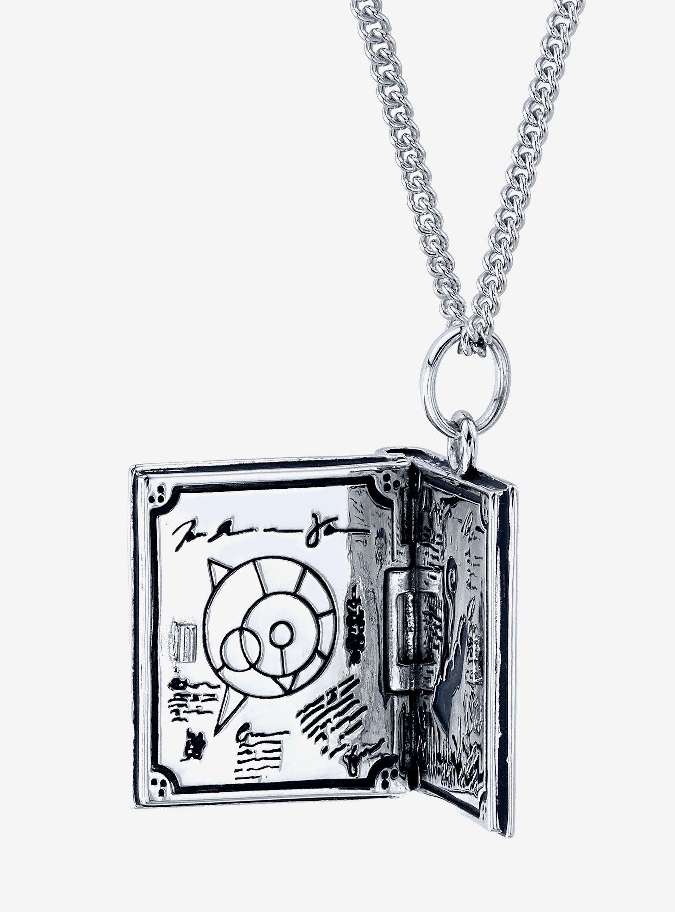 Dungeons and Dragons X RockLove Wizard Spell Book Necklace, , hi-res