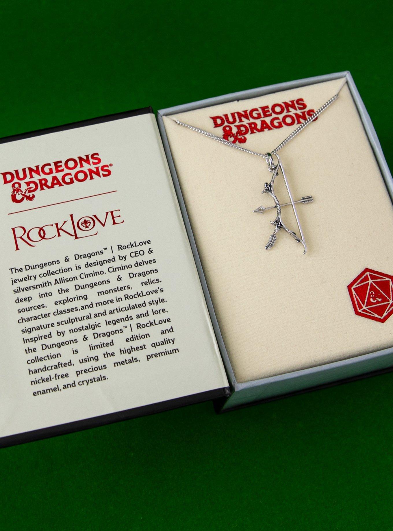 Dungeons and Dragons X RockLove Ranger Bow and Arrow Necklace, , alternate