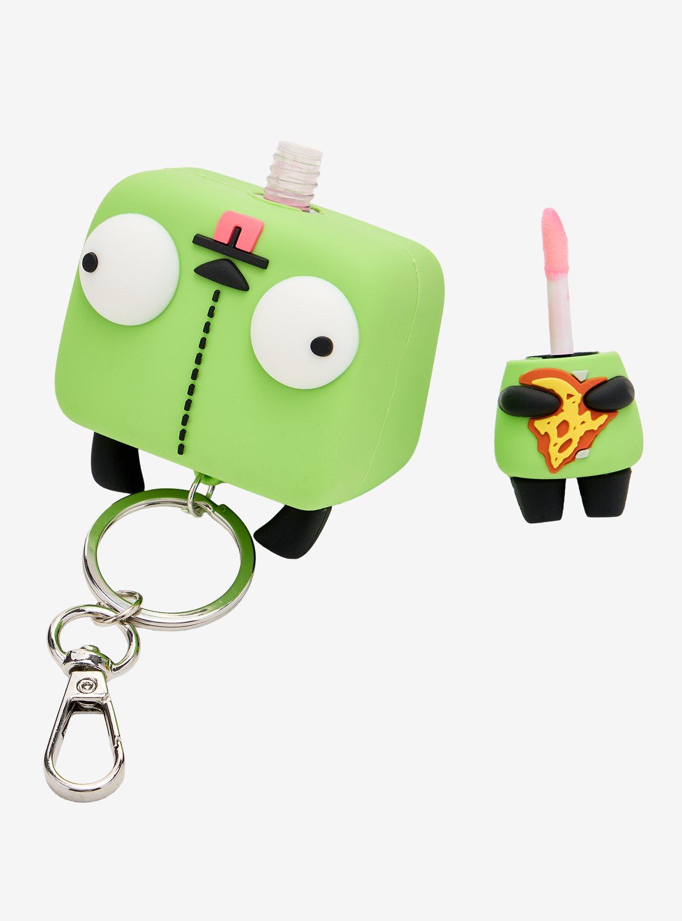 Invader Zim GIR Figural Lip Gloss Keychain, , alternate - view 3