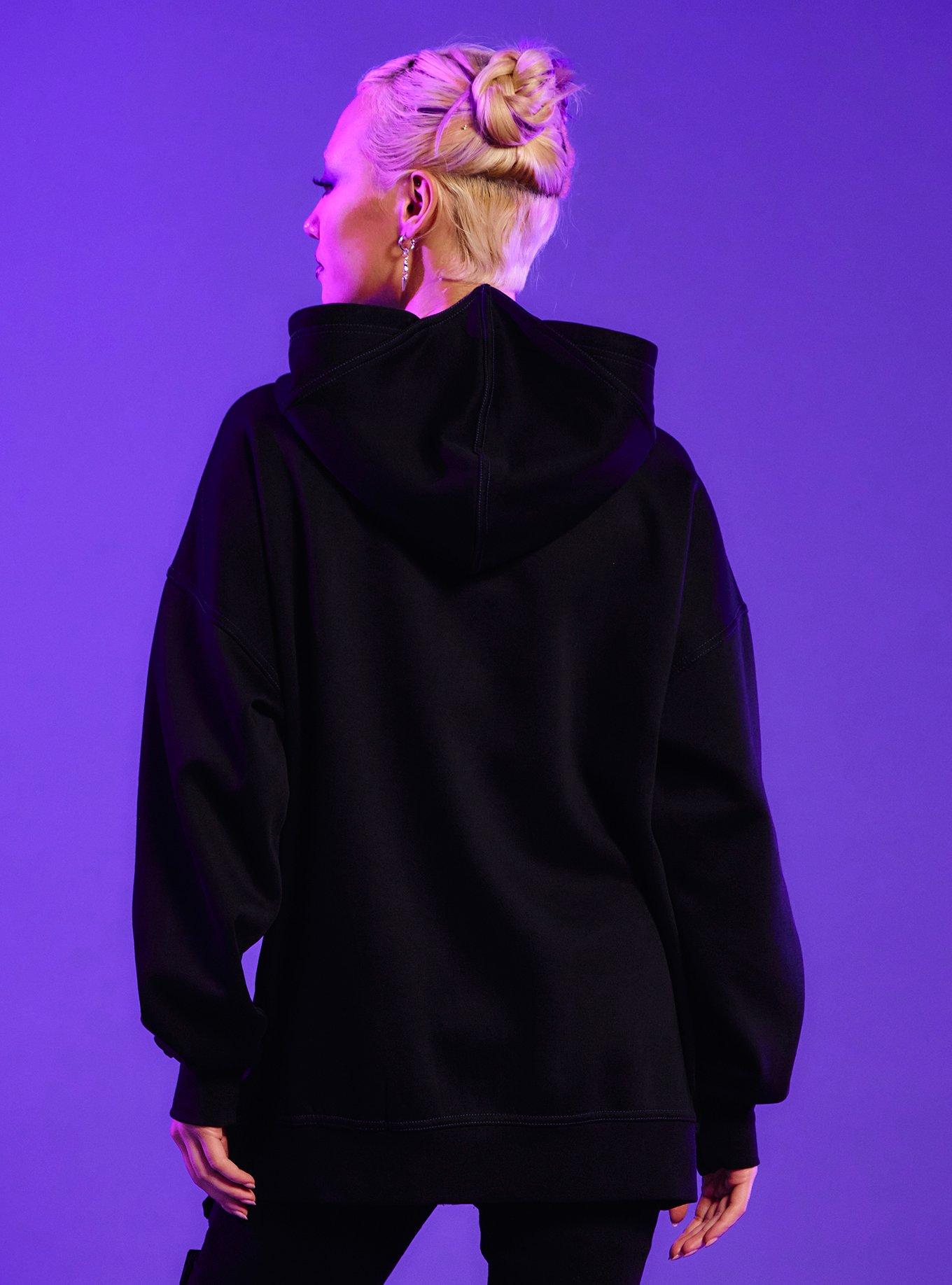 DC Comics Teen Titans Raven Girls Oversized Hoodie, , hi-res