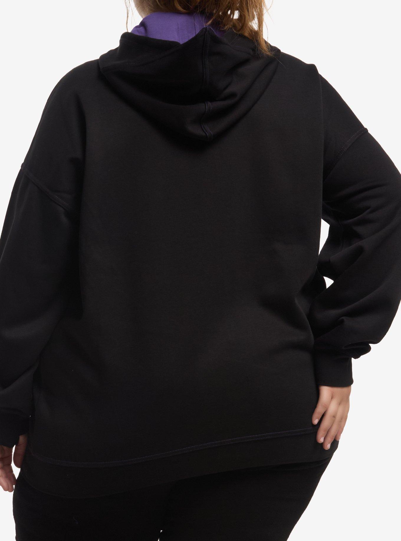 DC Comics Teen Titans Raven Girls Oversized Hoodie Plus Size, , hi-res