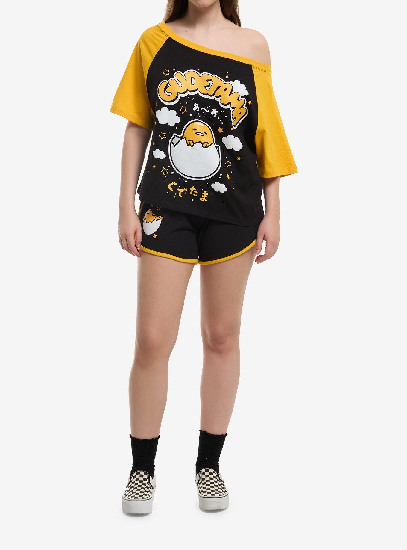 Gudetama Clouds Girls Off-Shoulder T-Shirt, , hi-res