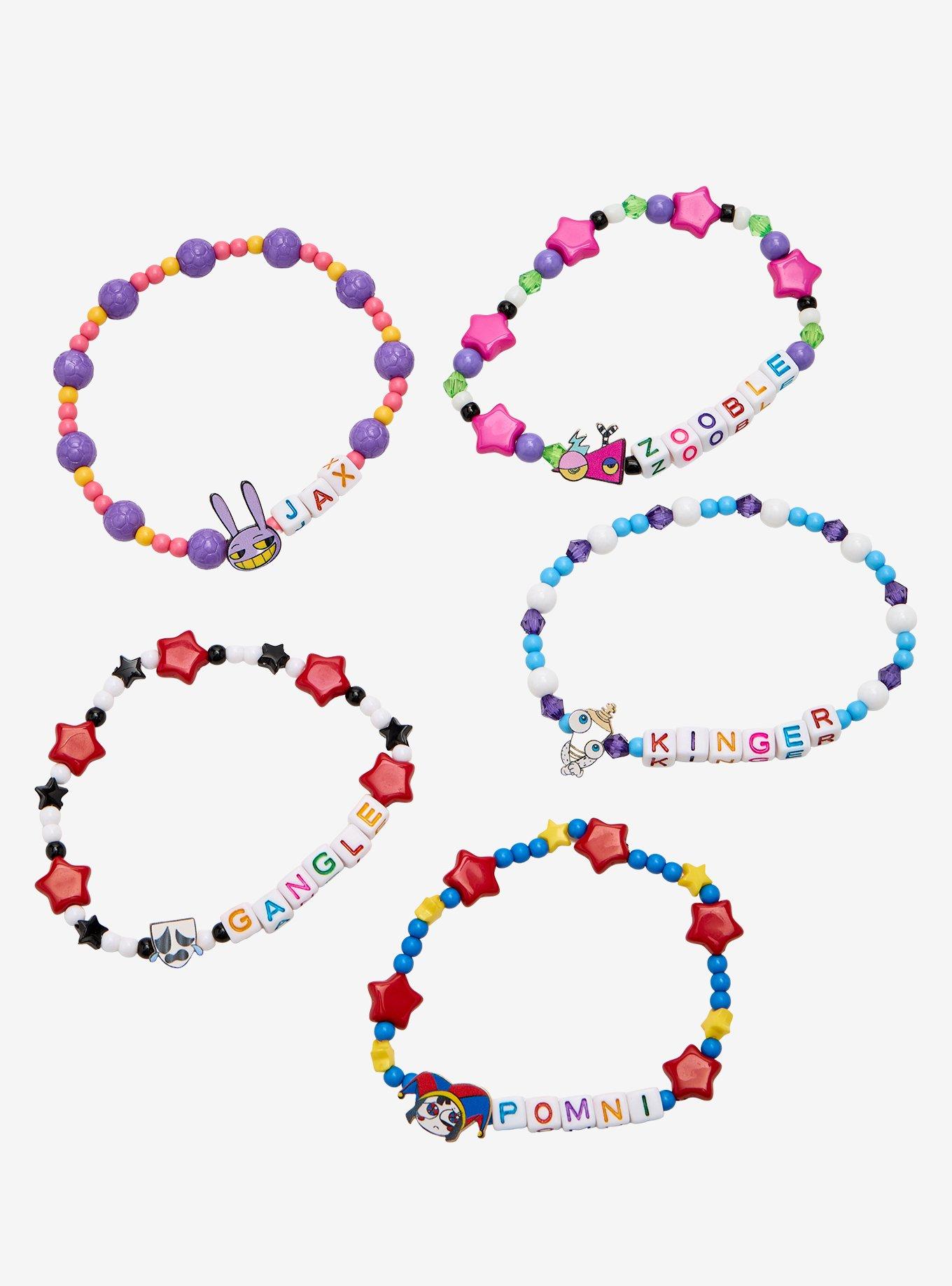 The Amazing Digital Circus Character Bead Bracelet Set, , alternate - view 2