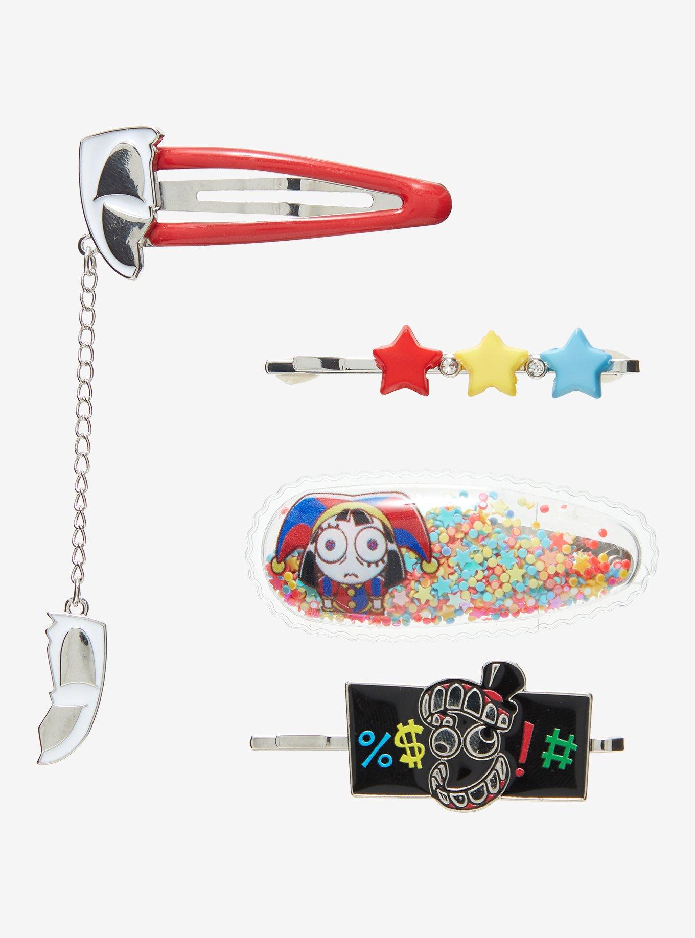The Amazing Digital Circus Character Hair Clip Set, , hi-res
