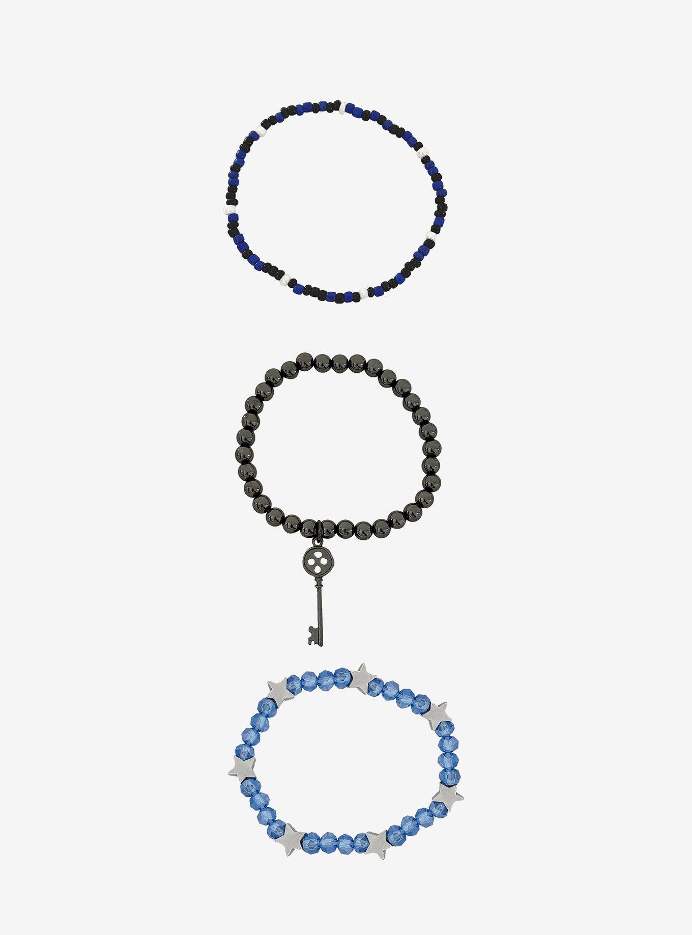 Coraline Key & Star Bead Bracelet Set, , hi-res