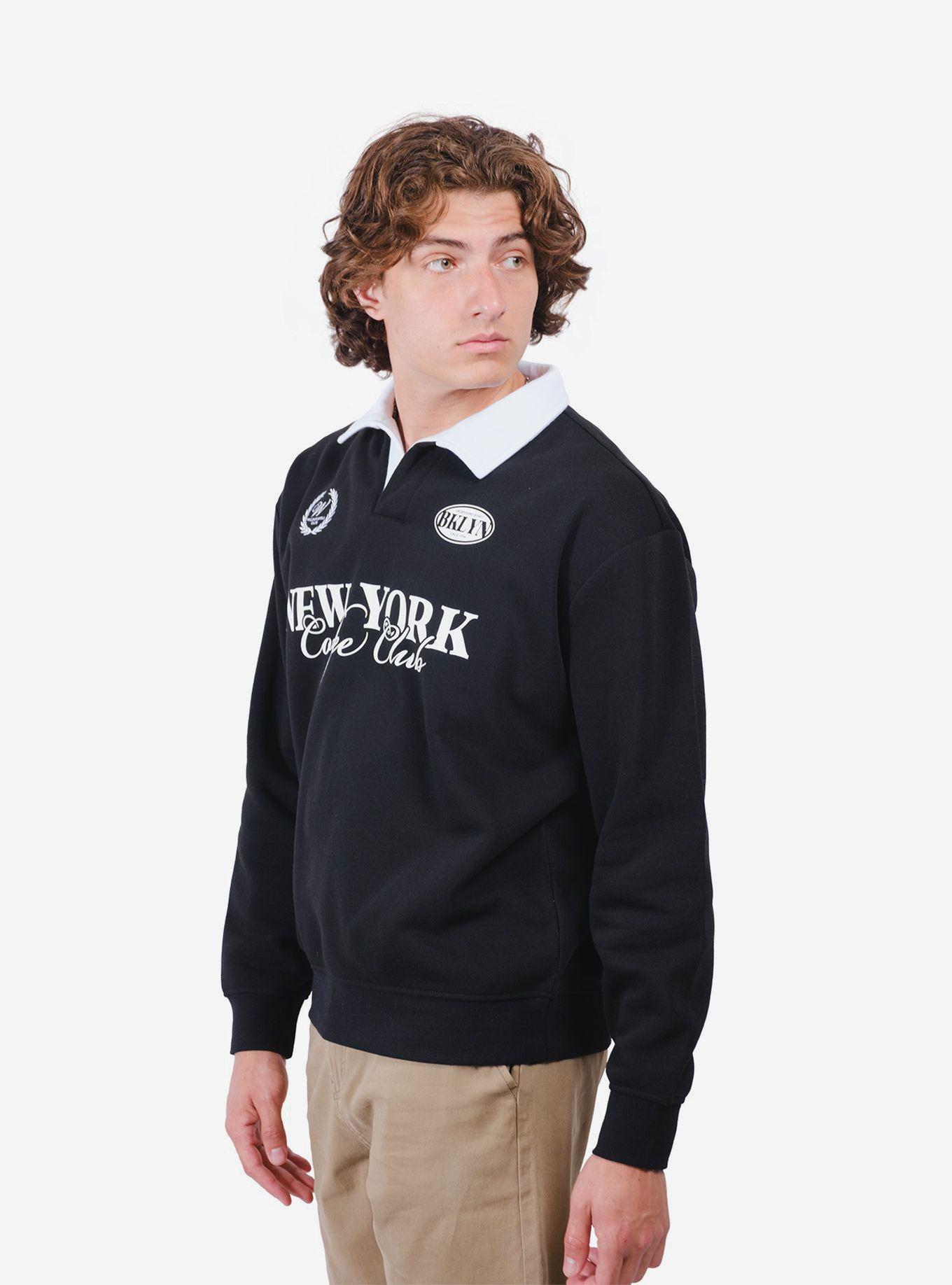 NY Coffee Club Rugby Fleece Sweater, , hi-res