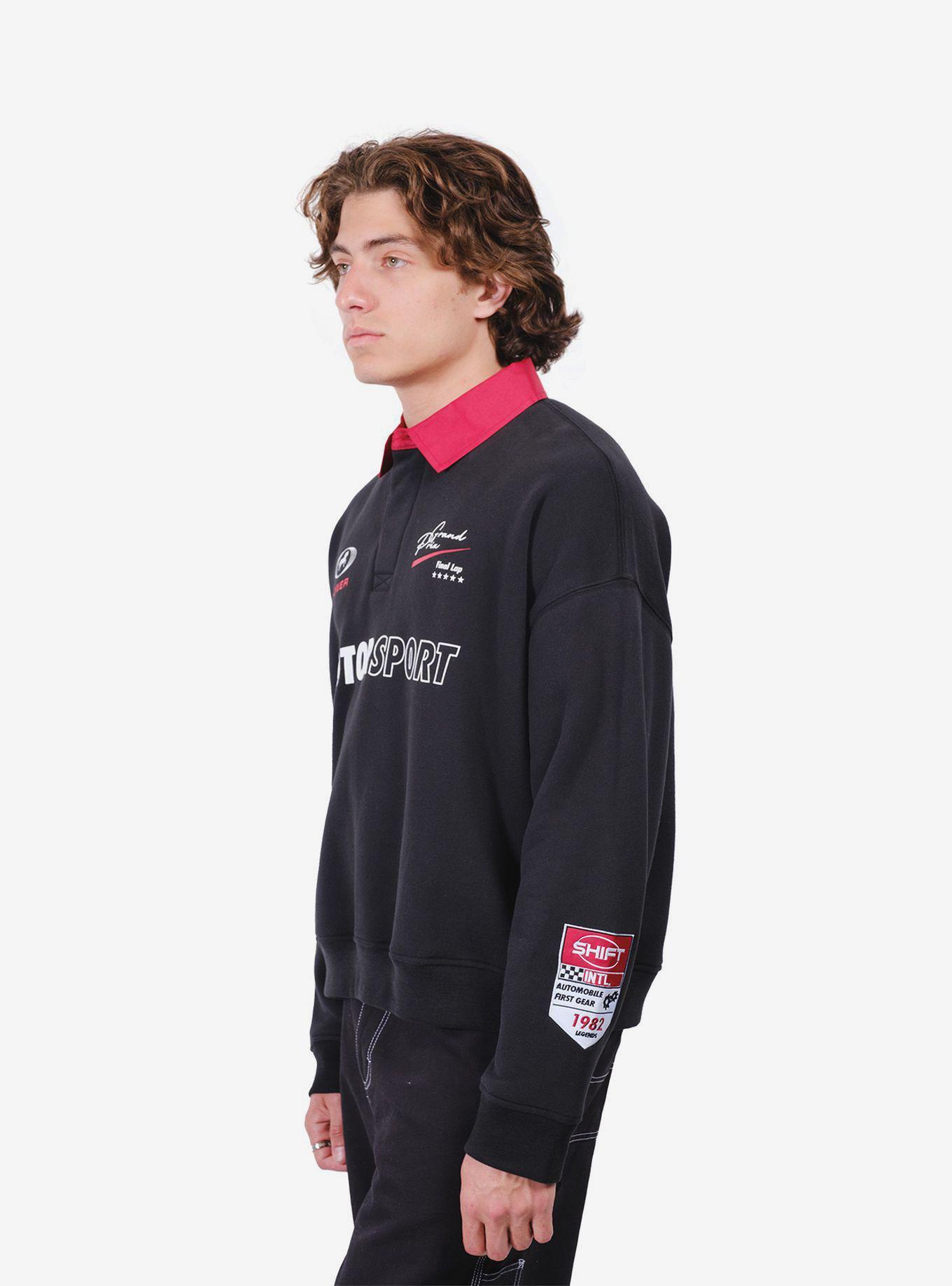Motorsport 82 Rugby Fleece Sweater Black, , hi-res