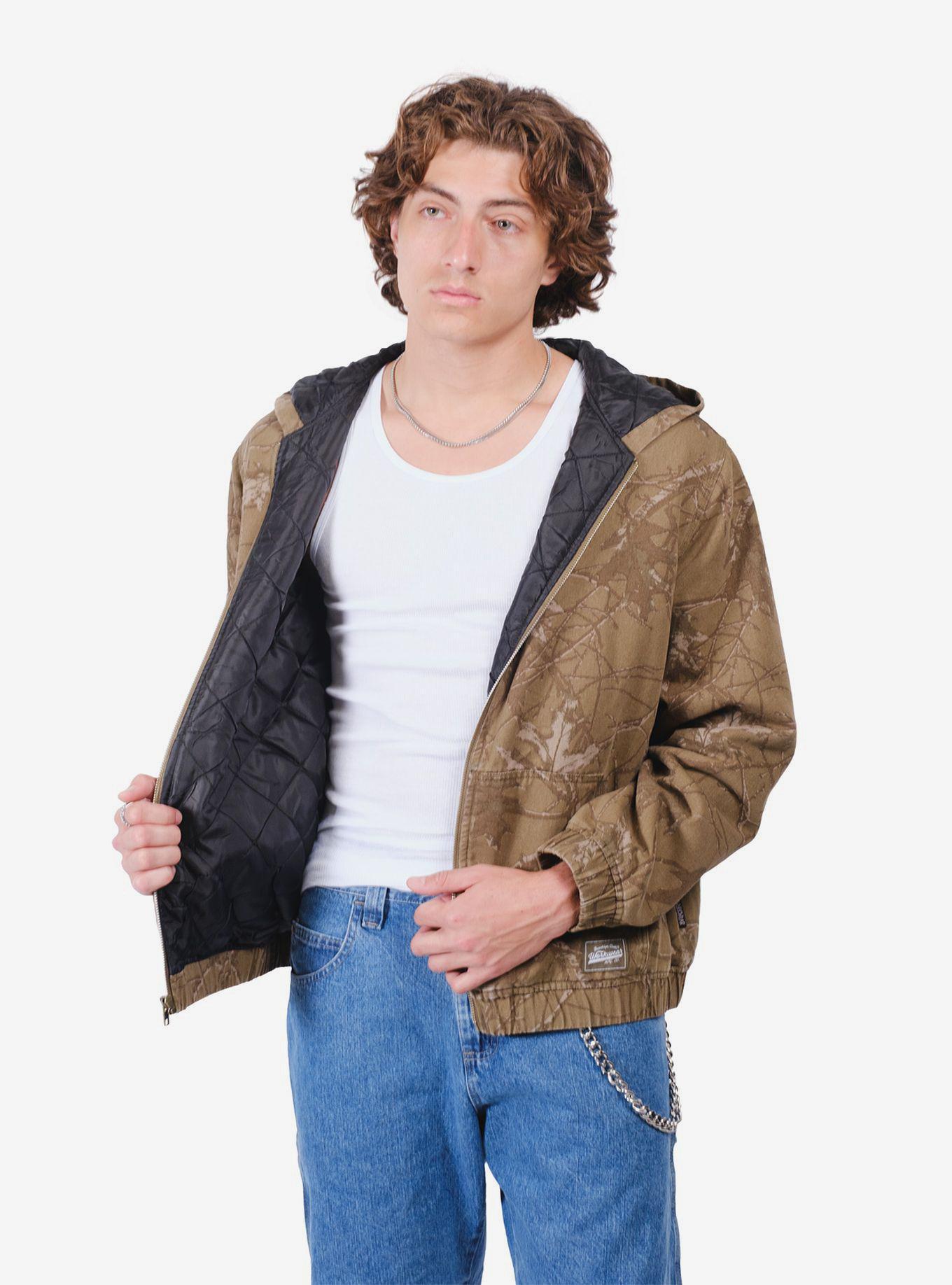 Quilt Lined Hooded Canvas Jacket, , hi-res