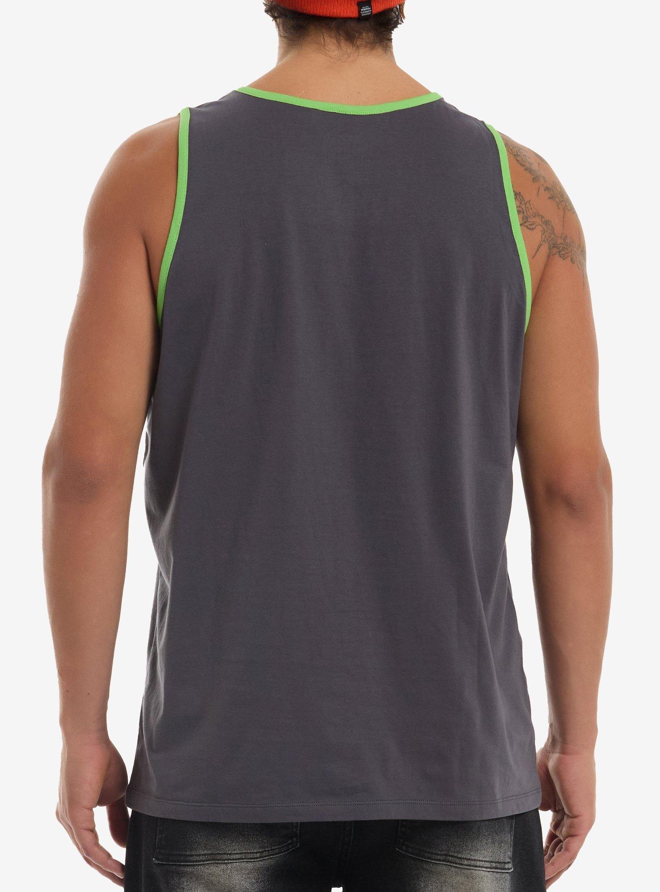 Invader Zim Doom Checkerboard Tank Top, BLACK, alternate