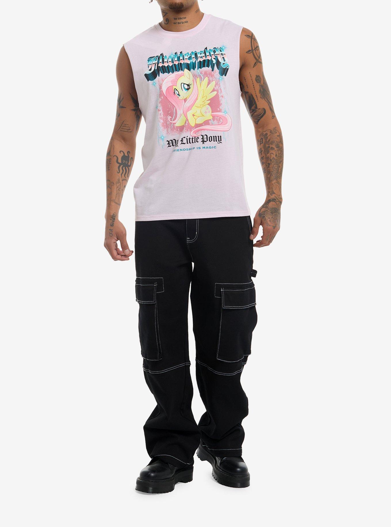 My Little Pony Fluttershy Metal Muscle Tank Top, , hi-res
