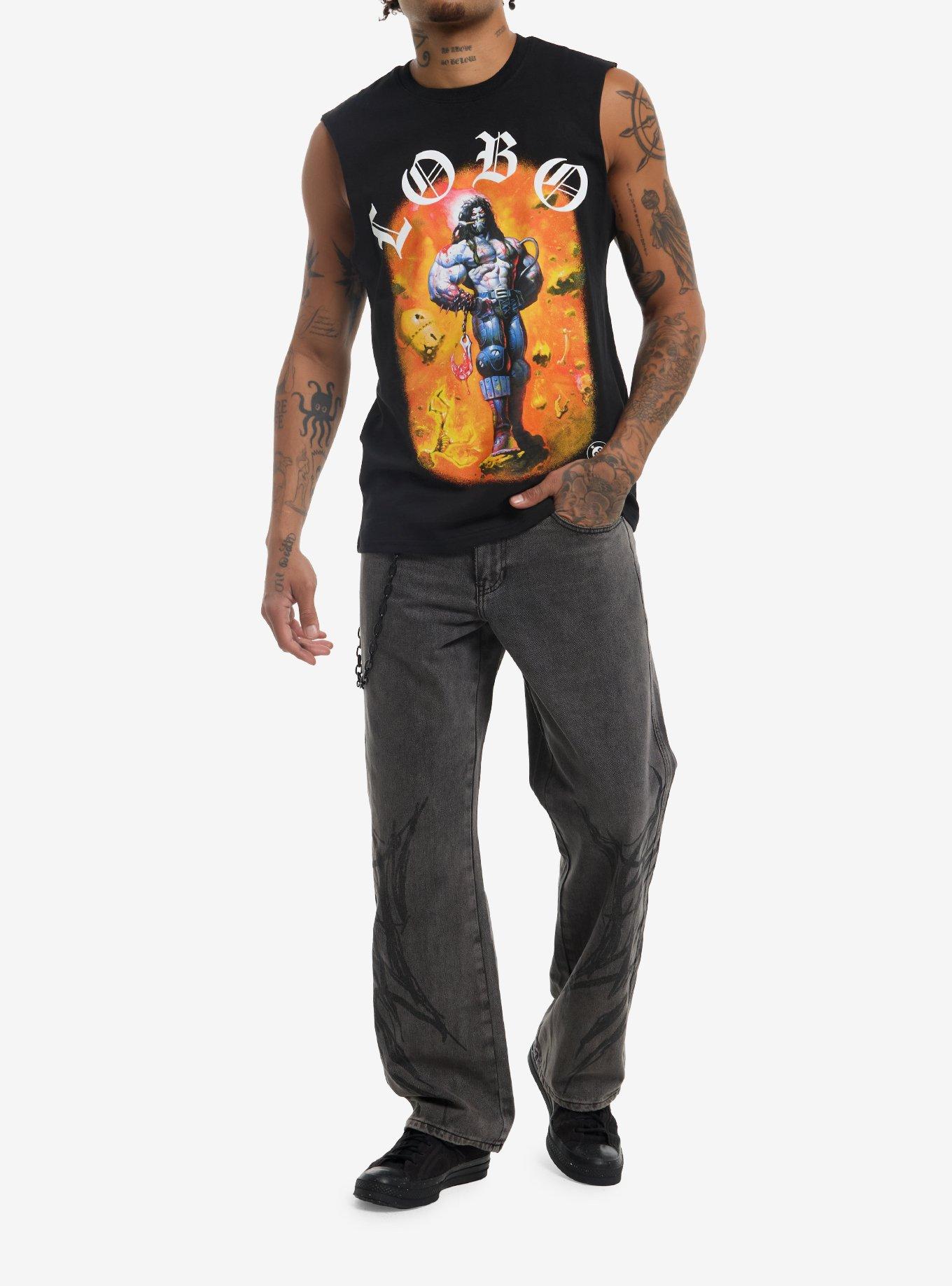 DC Comics Justice League Lobo Muscle Tank Top, , hi-res