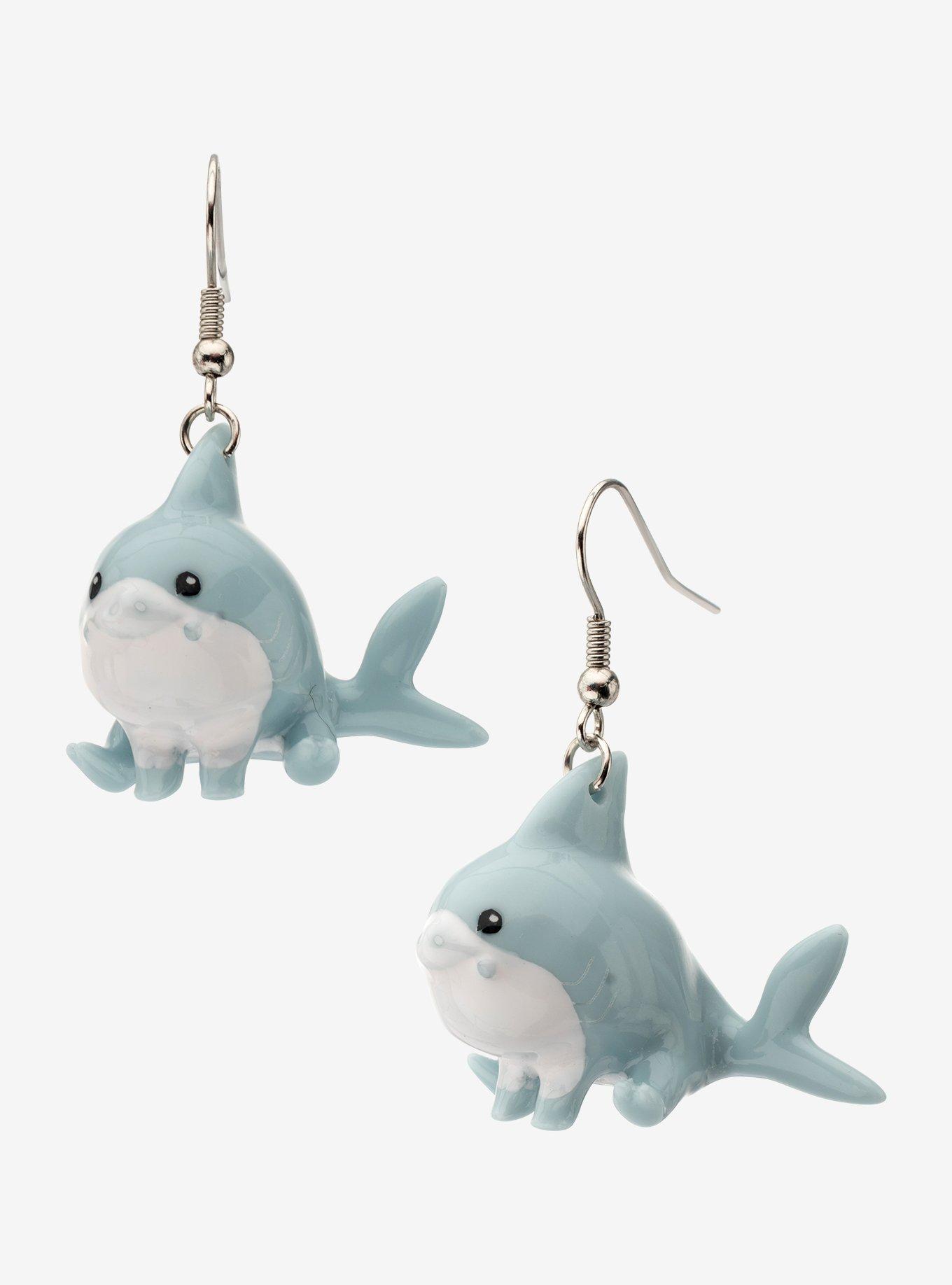 Marvel Rivals Jeff The Land Shark 3D Drop Earrings, , hi-res