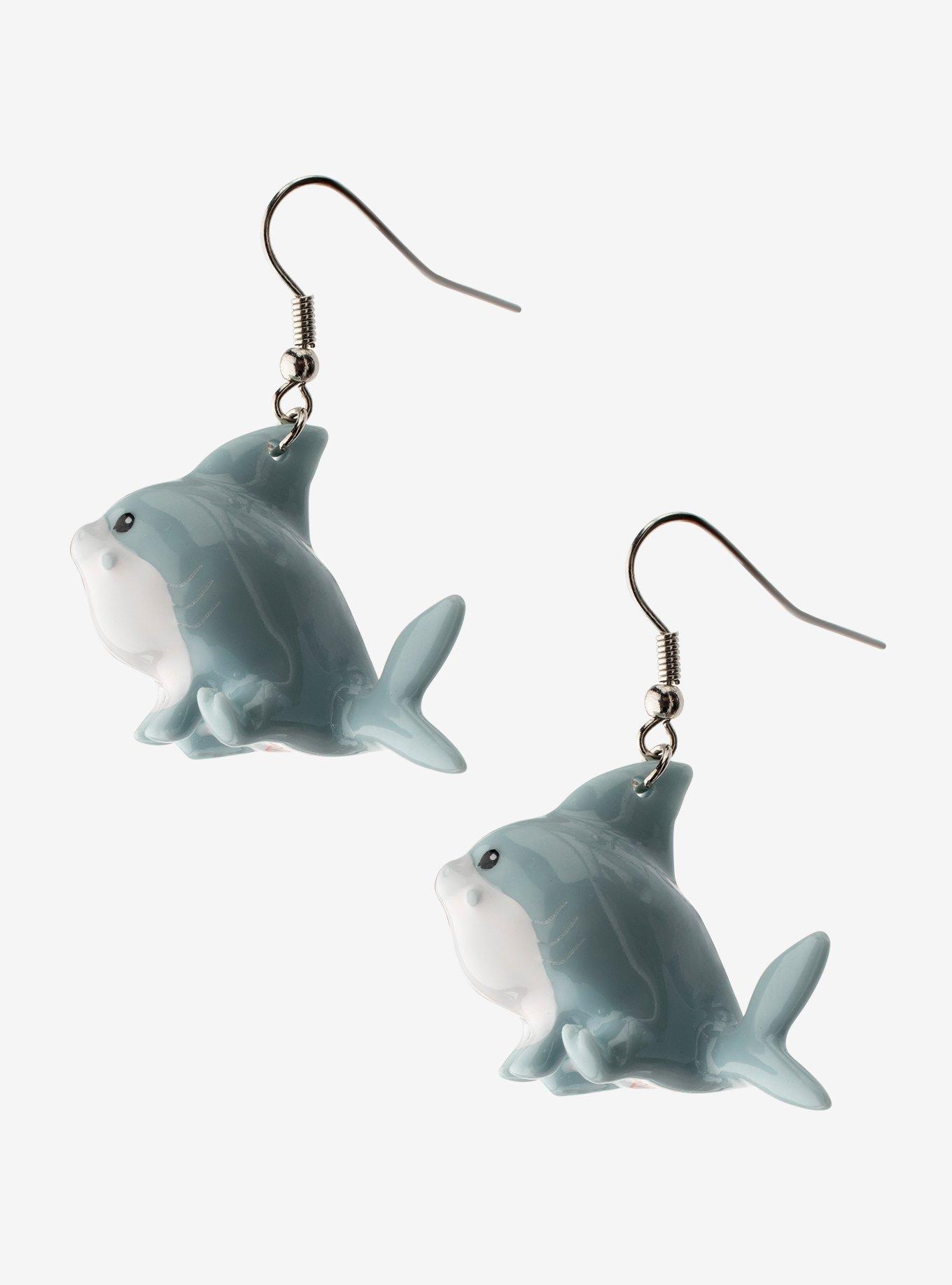 Marvel Rivals Jeff The Land Shark 3D Drop Earrings, , alternate - view 3