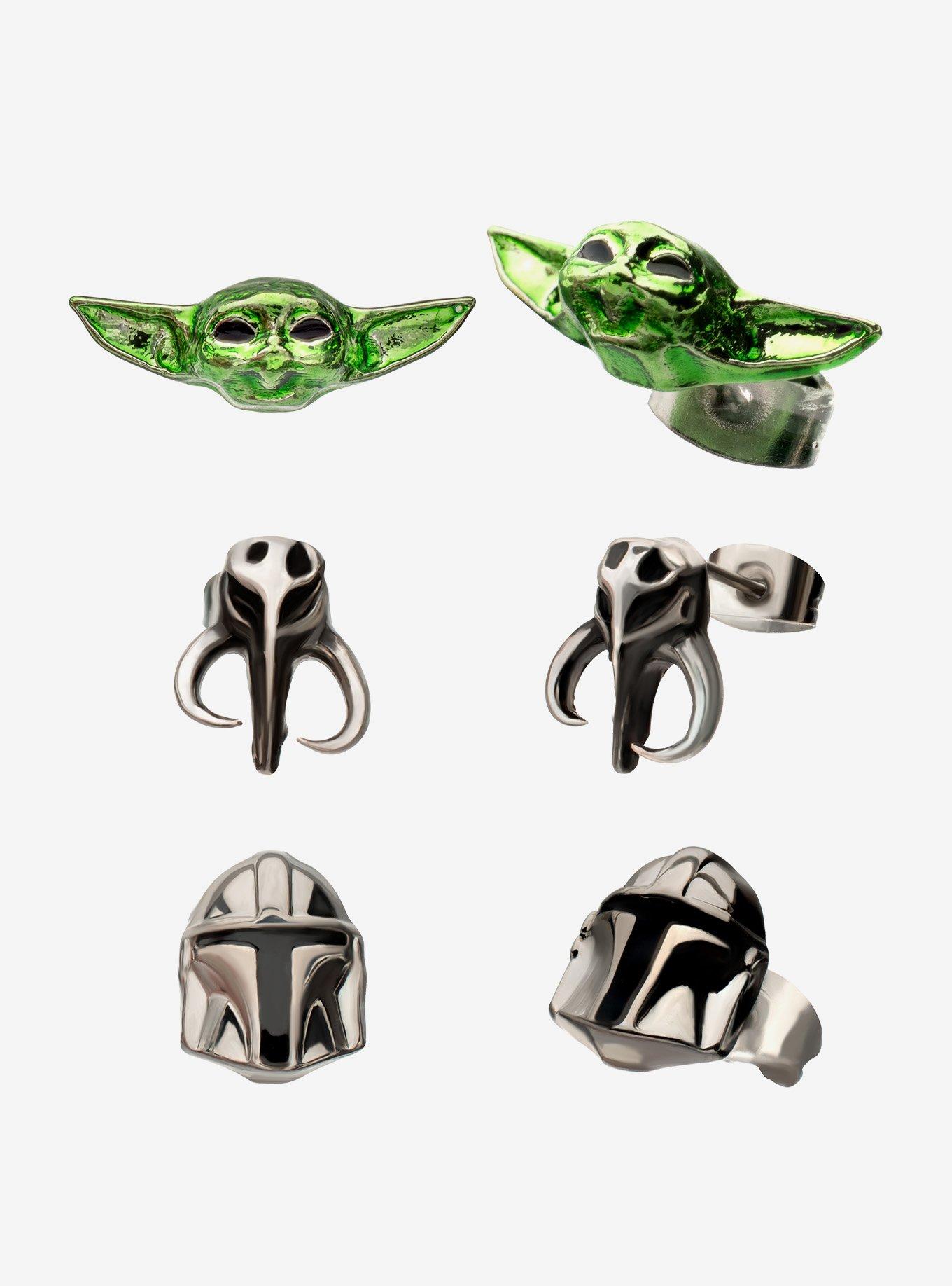 Star Wars The Mandalorian Icons Stud Earring Set, , hi-res
