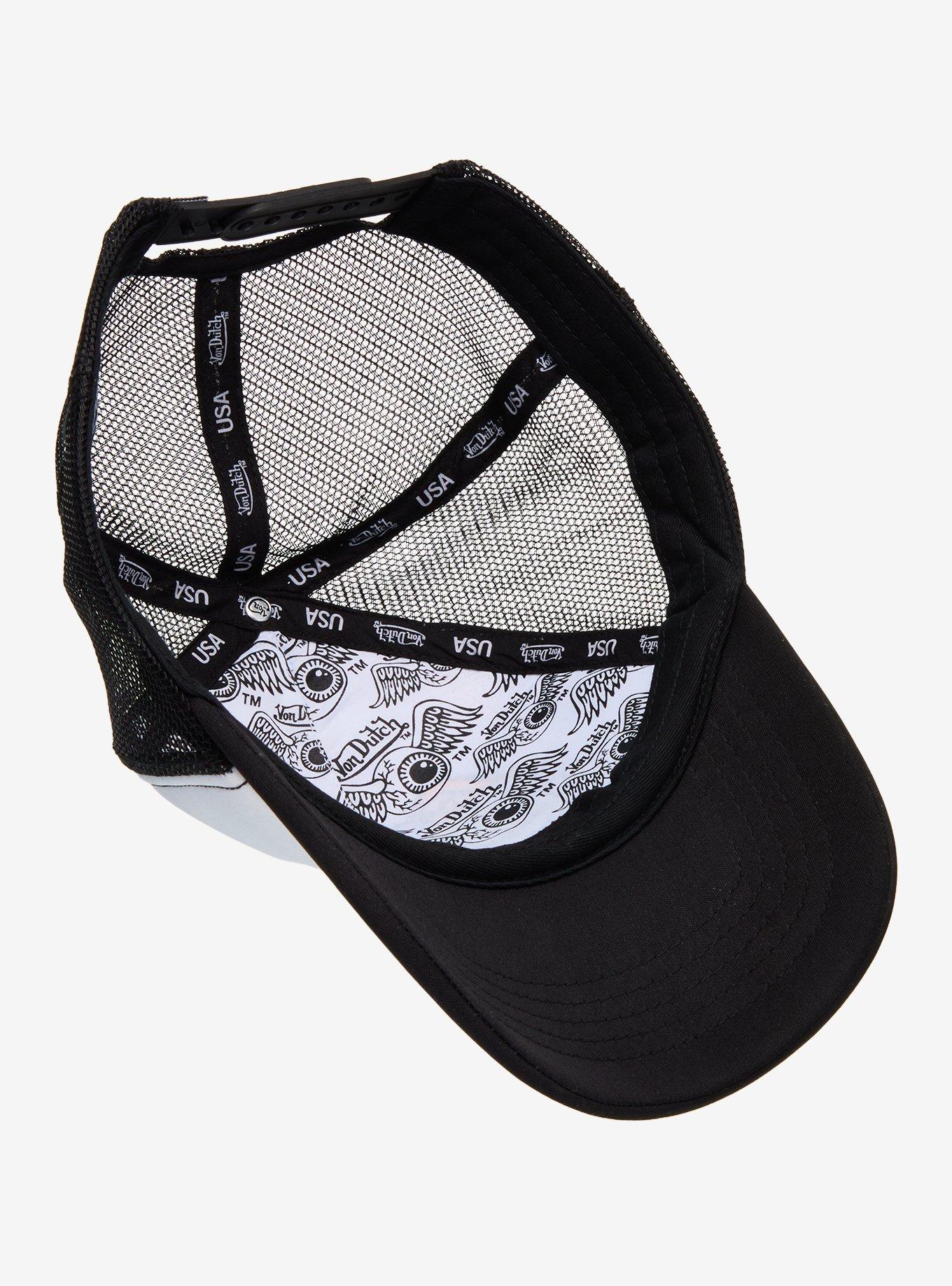 Von Dutch Winged Eyeball Logo Trucker Hat, , alternate
