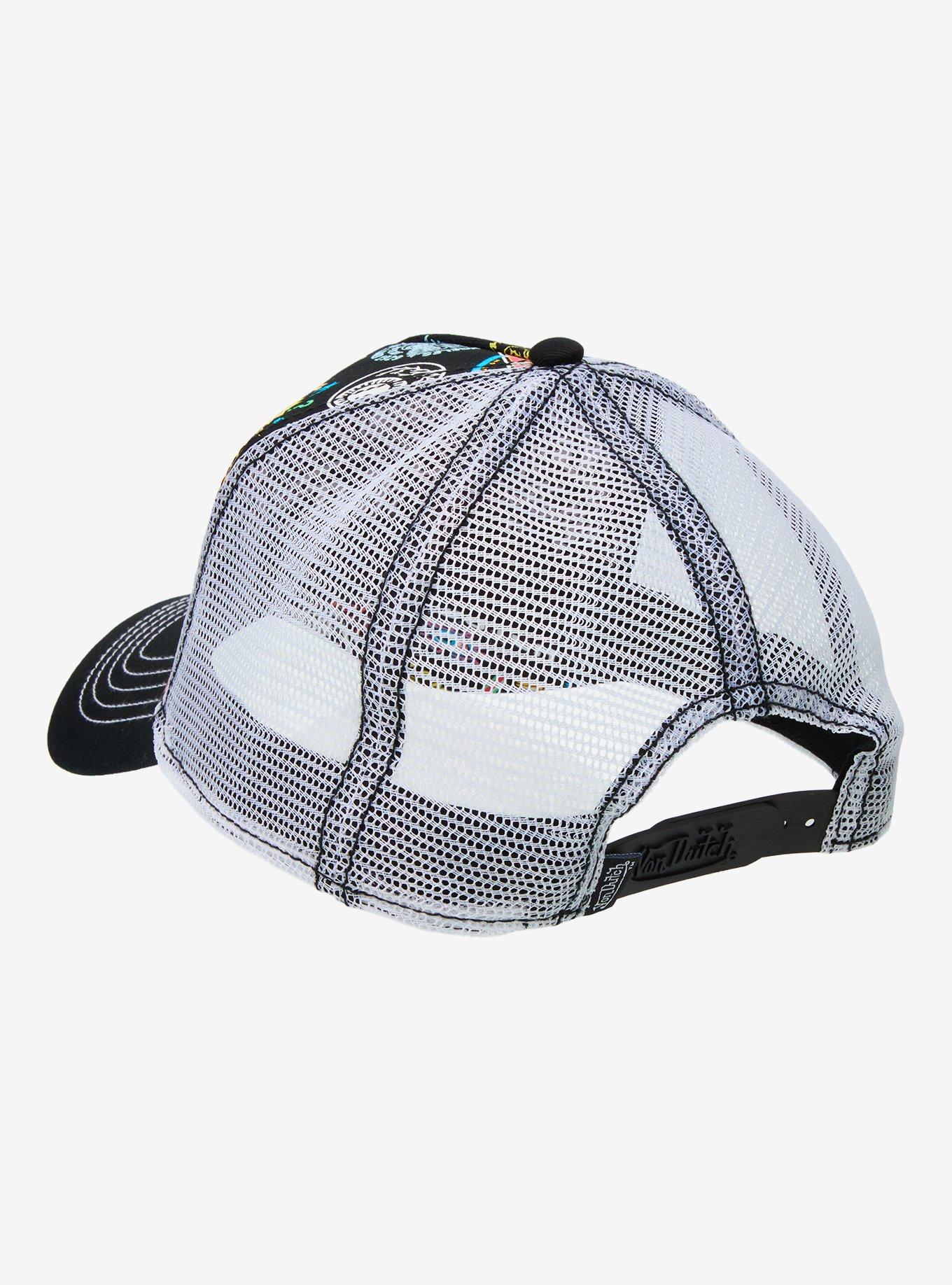 Von Dutch Tattoo Eyes Logo Trucker Hat, , alternate