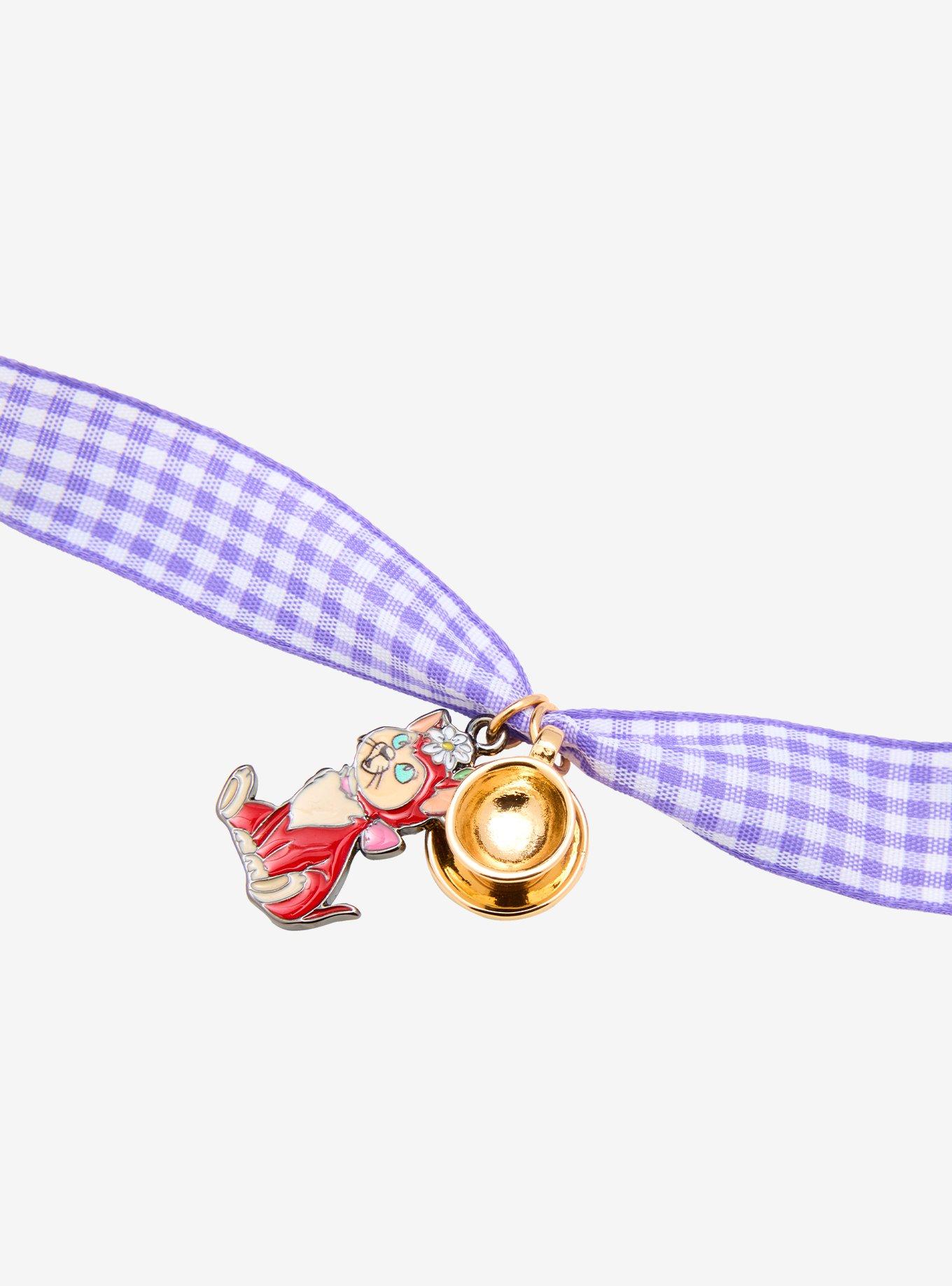 Disney Alice in Wonderland Dinah Gingham Ribbon Necklace - BoxLunch Exclusive, , alternate