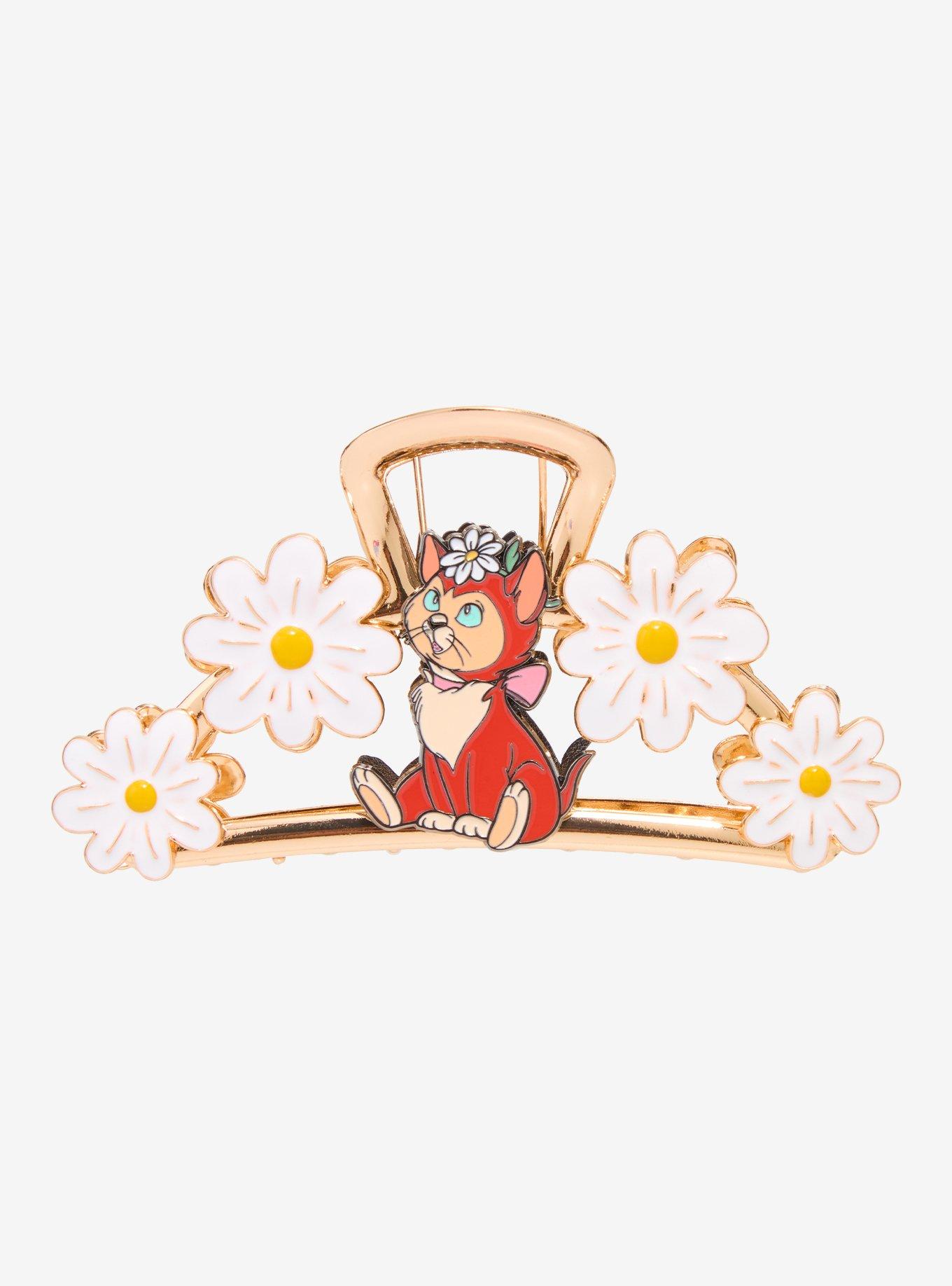 Disney Alice in Wonderland Dinah Daisies Metal Claw Clip - BoxLunch Exclusive, , hi-res
