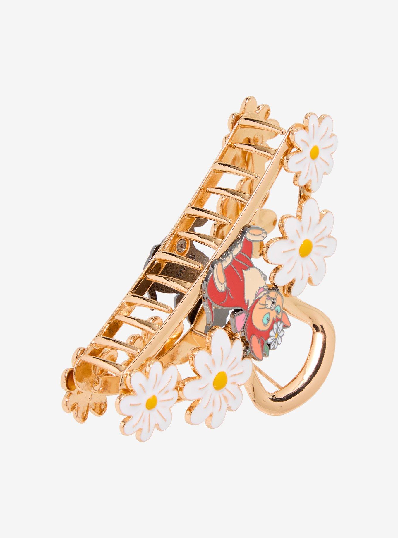 Disney Alice in Wonderland Dinah Daisies Metal Claw Clip - BoxLunch Exclusive, , alternate