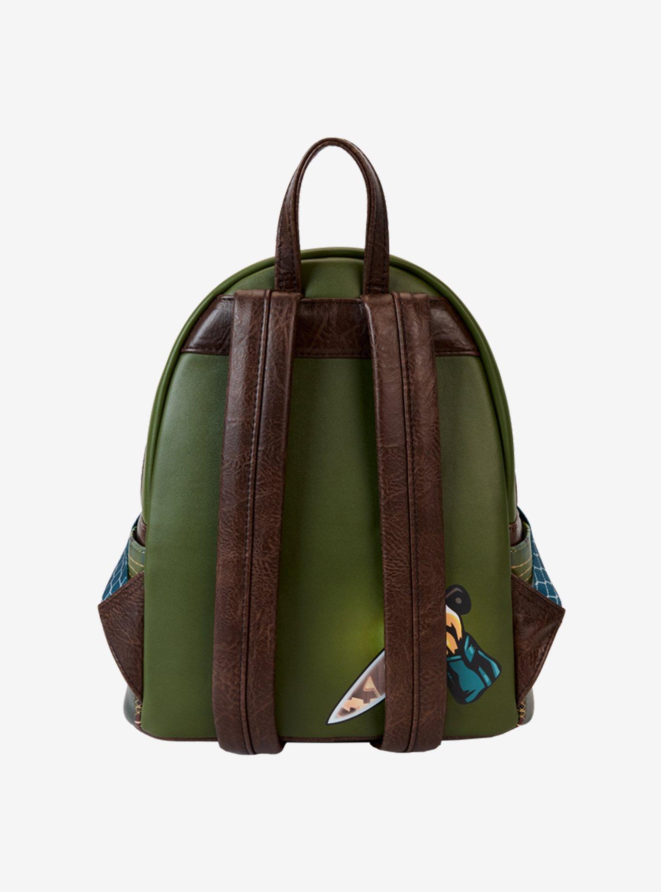 Loungefly Halloween Michael Myers Pumpkin Glow-in-the-Dark Mini Backpack with Coin Purse, , alternate - view 5