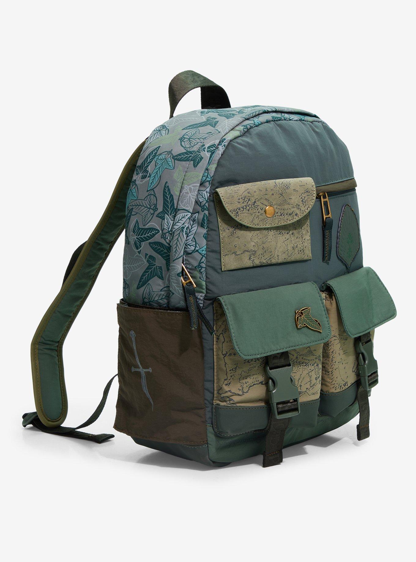 The Lord of The Rings Map Print Multi-Pocket Backpack - BoxLunch Exclusive