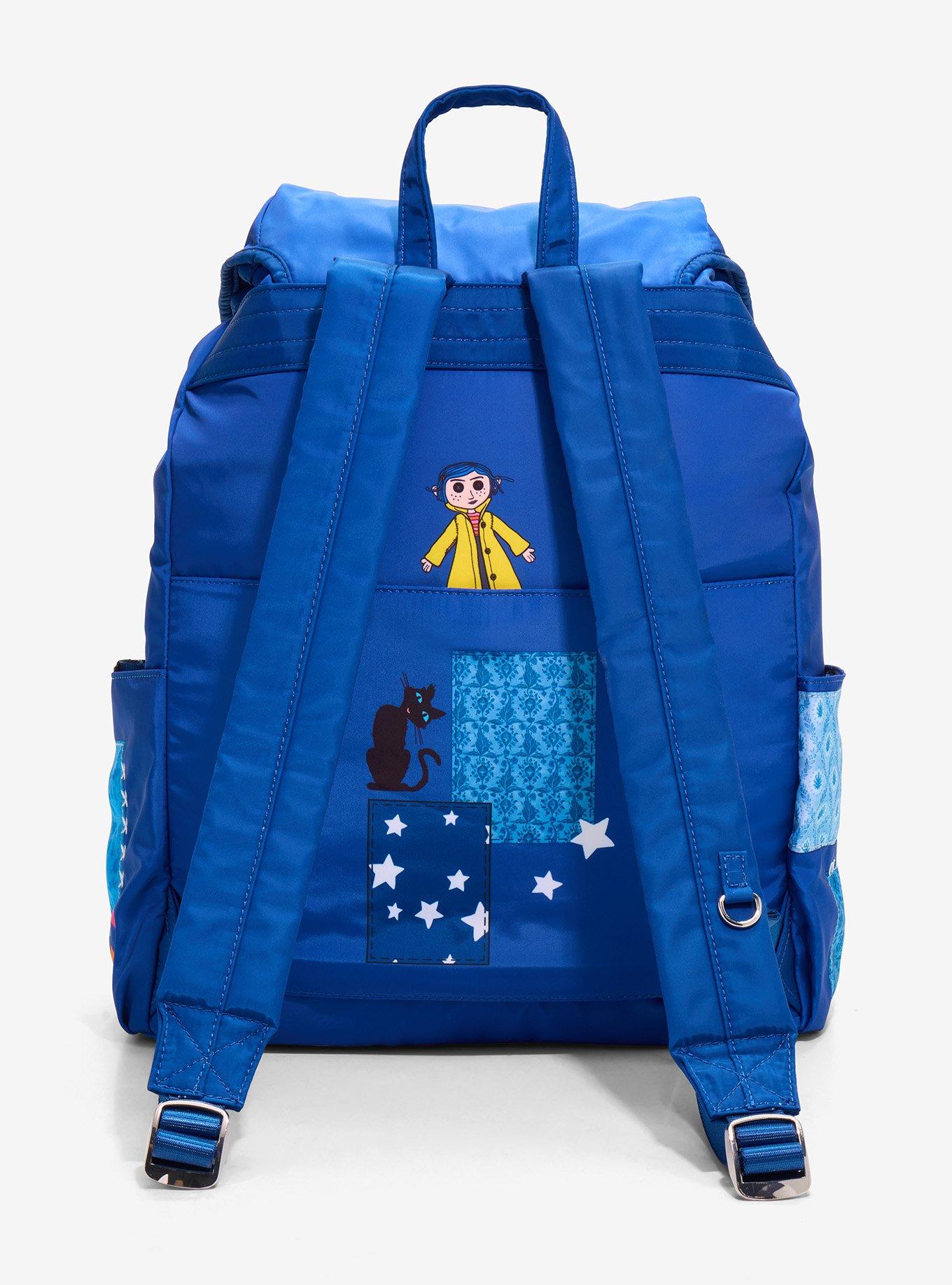 Coraline Patchwork Icons Backpack - BoxLunch Exclusive, , alternate - view 3