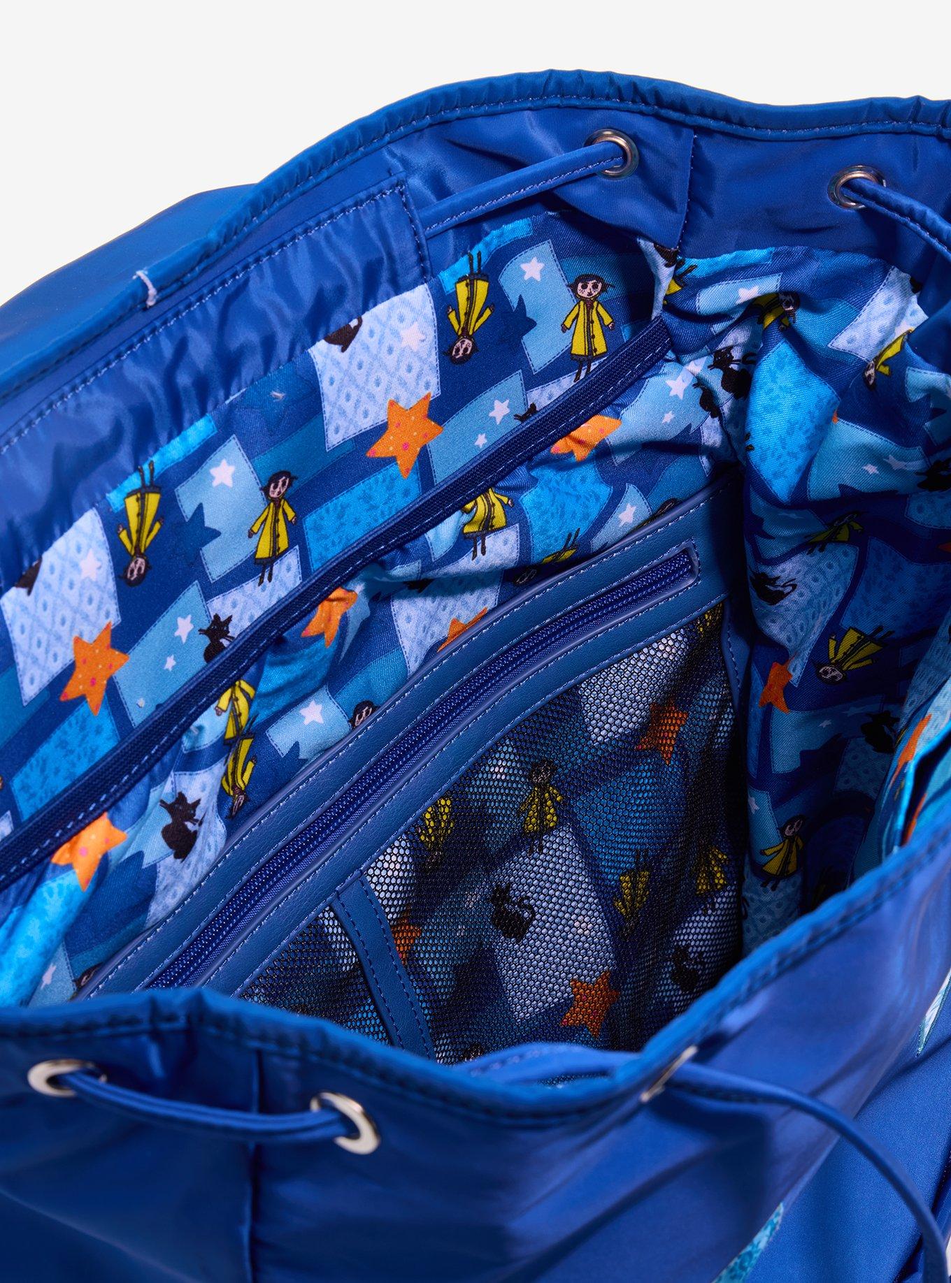 Coraline Patchwork Icons Backpack - BoxLunch Exclusive, , alternate - view 4