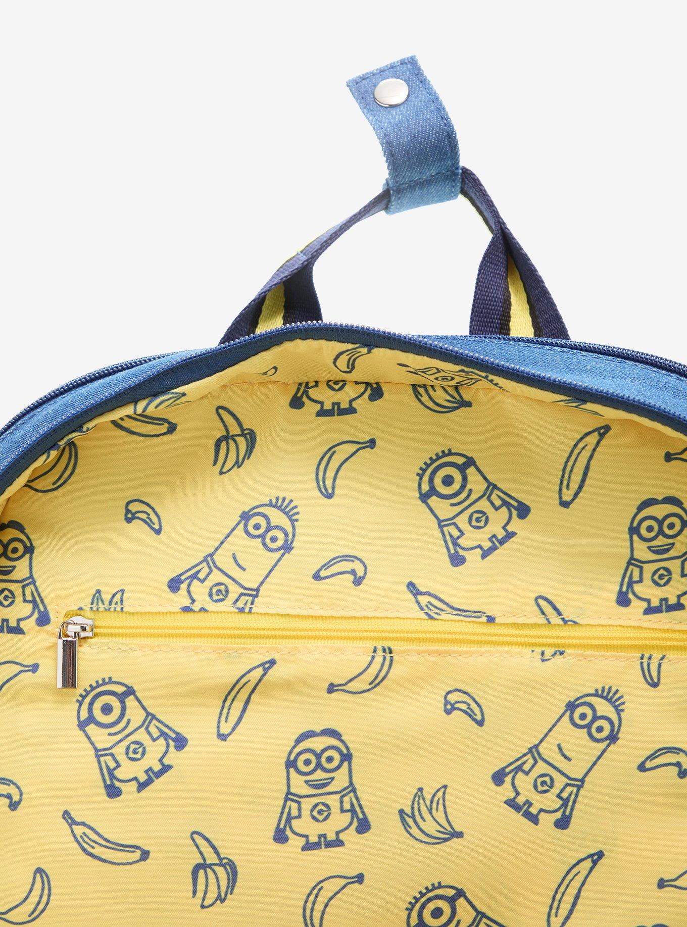 Minions Denim Backpack with Teddy Bear Coin Purse - BoxLunch Exclusive