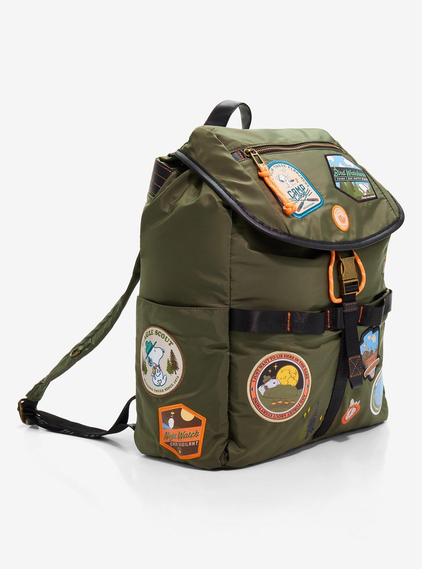 Peanuts Snoopy Beagle Scouts Patches Backpack - BoxLunch Exclusive, , hi-res