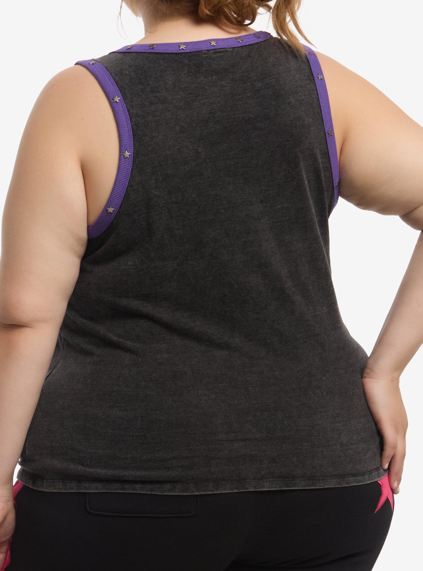 DC Comics Teen Titans Starfire Stud Girls Tank Top Plus Size, MULTI, alternate - view 3