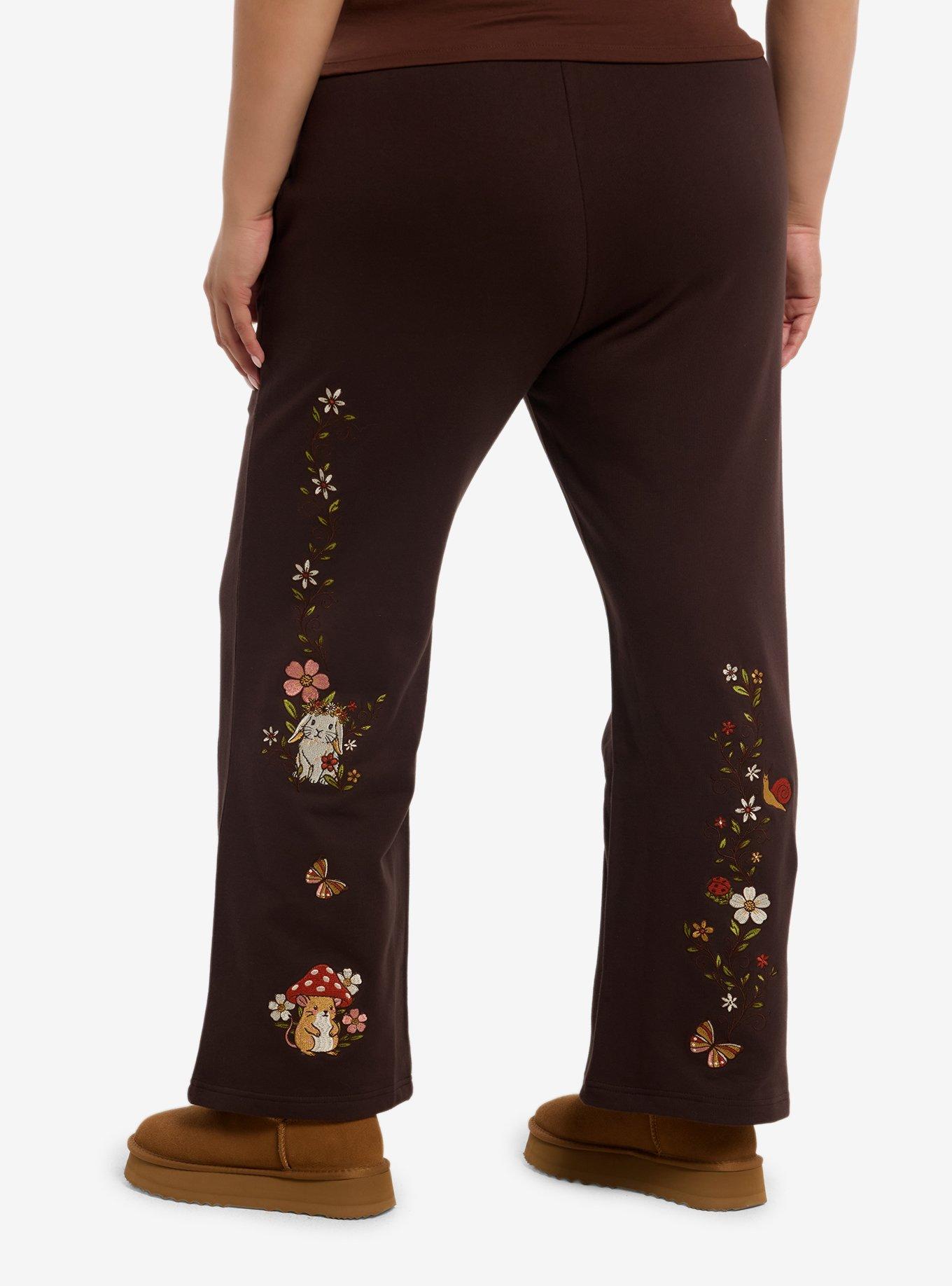Thorn & Fable Mushroom Critter Lounge Pants Plus Size, , hi-res