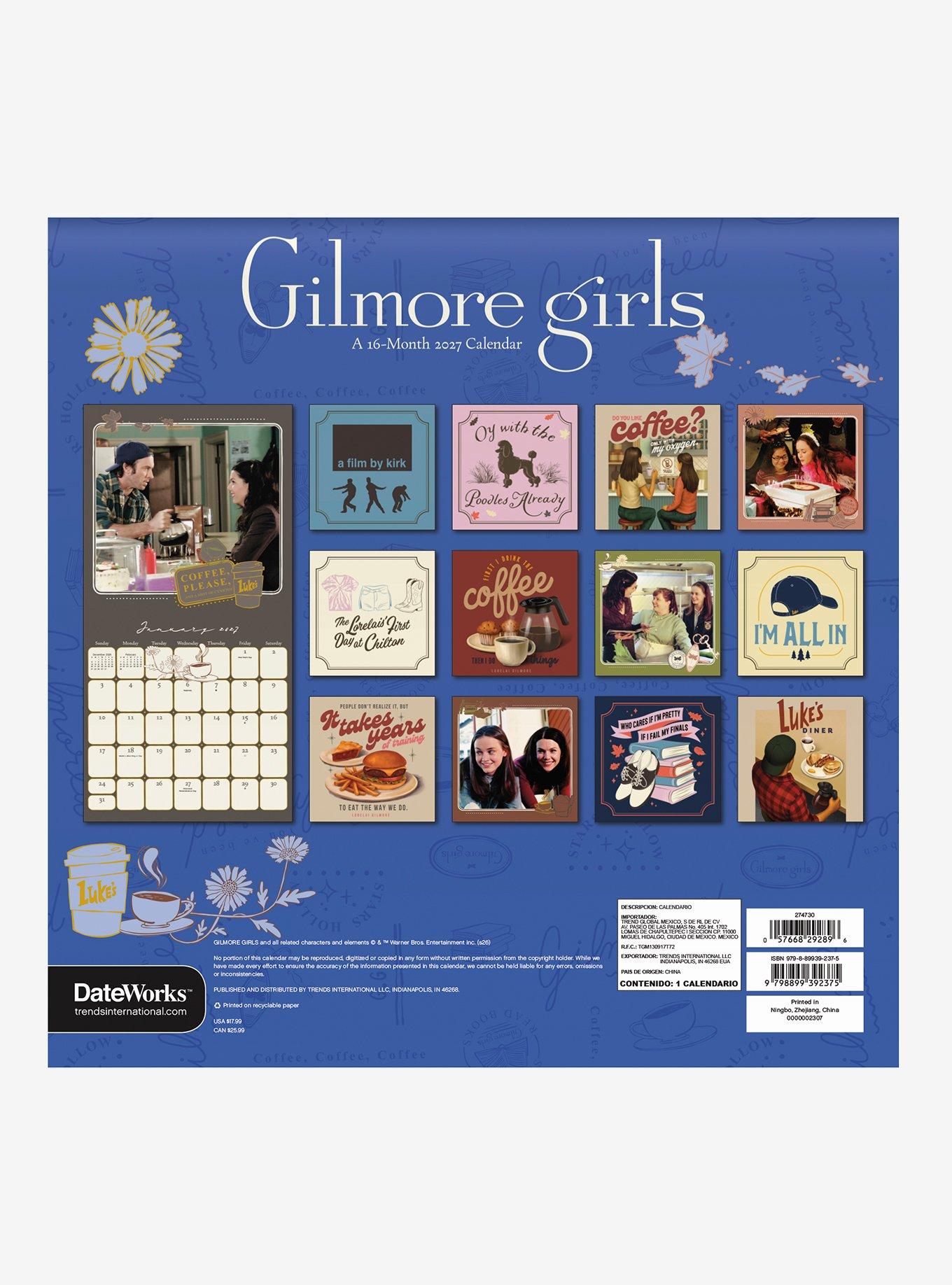 Gilmore Girls 16-Month 2027 Wall Calendar