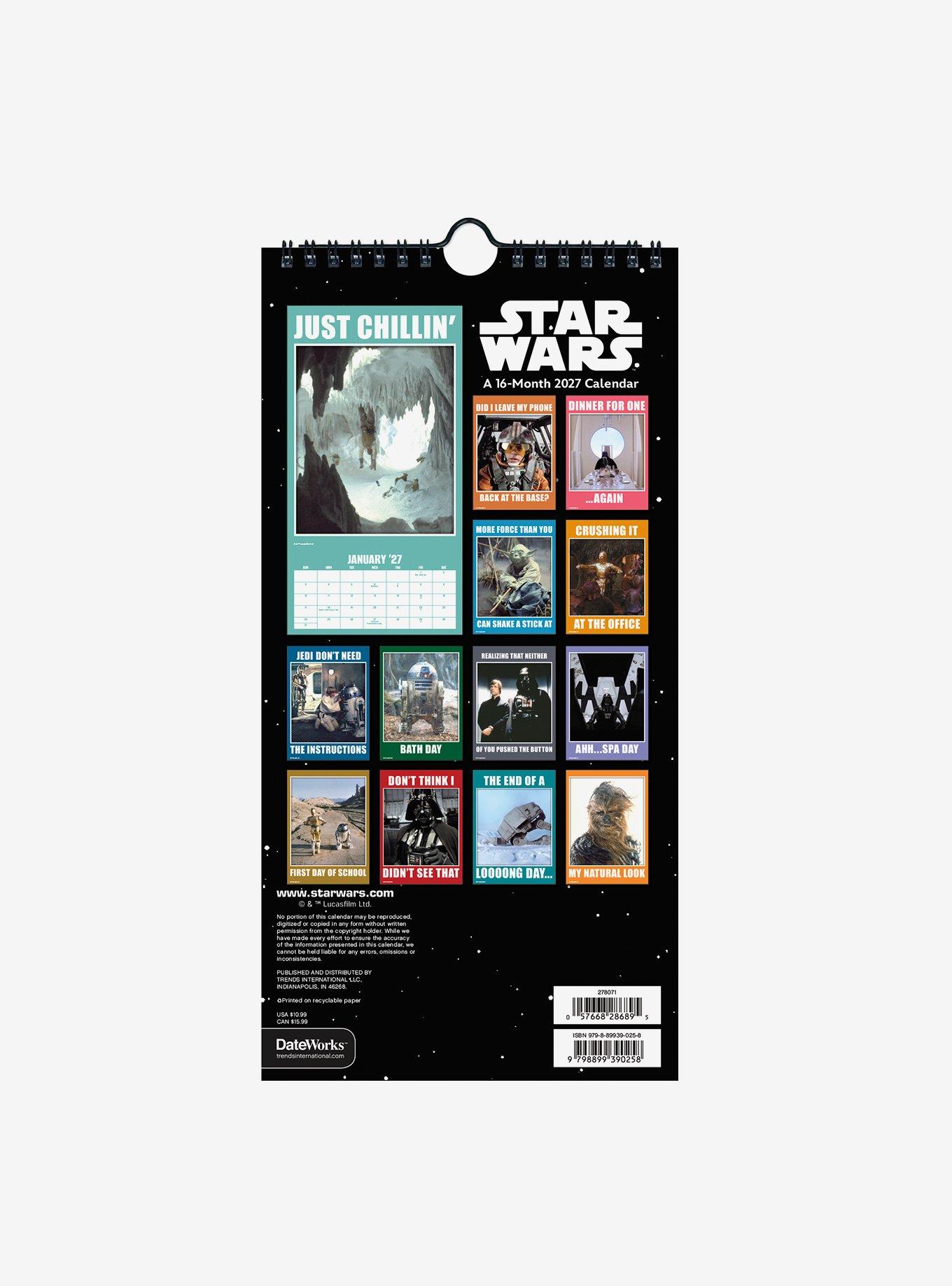 Star Wars 16-Month 2027 Poster Wall Calendar, , alternate - view 3