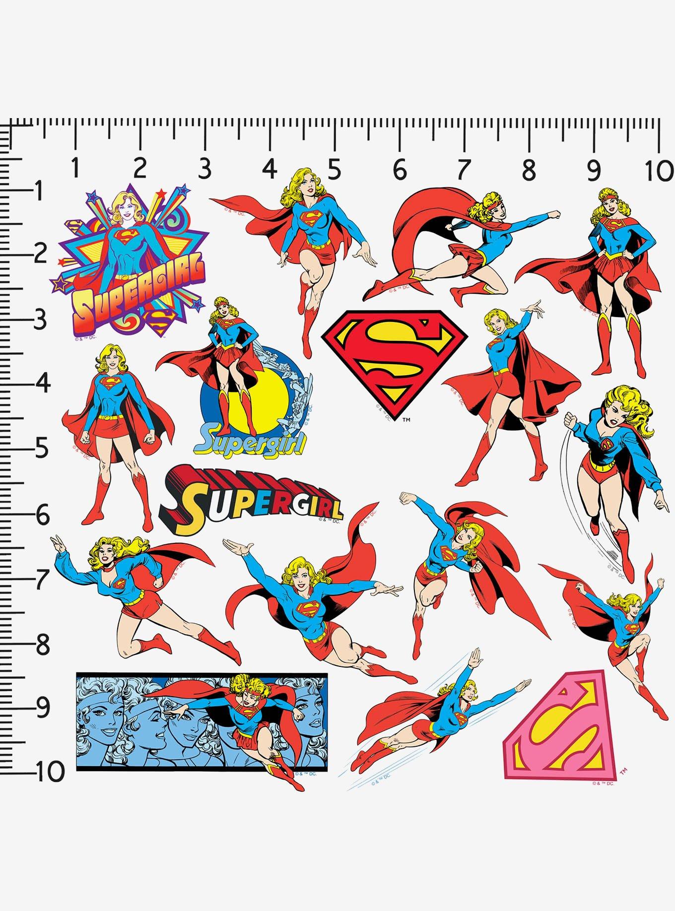 DC Comics Superman Supergirl Retro Miscellaneous 100ct Sticker Pack, , alternate