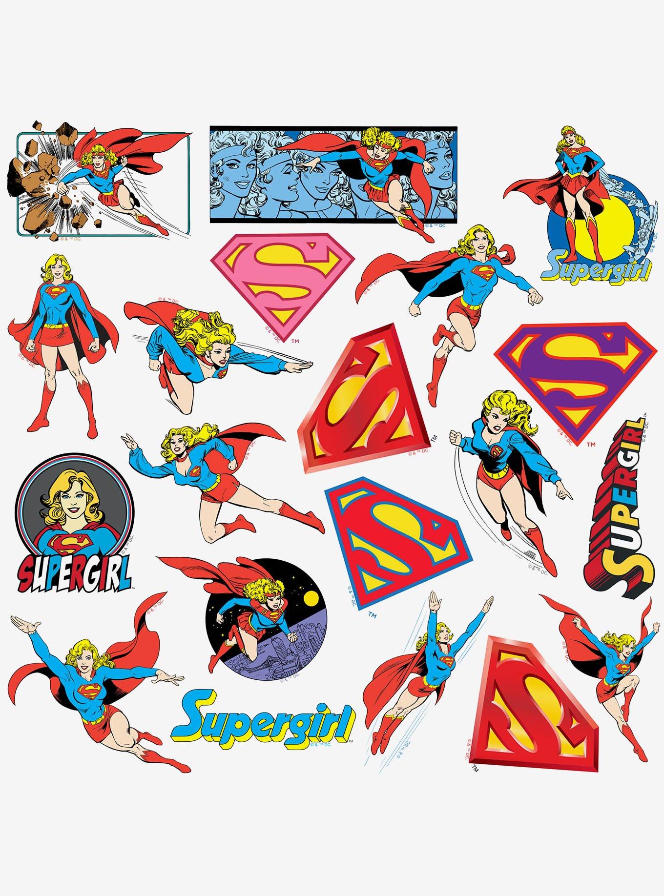 DC Comics Superman Supergirl Retro Miscellaneous 100ct Sticker Pack, , alternate