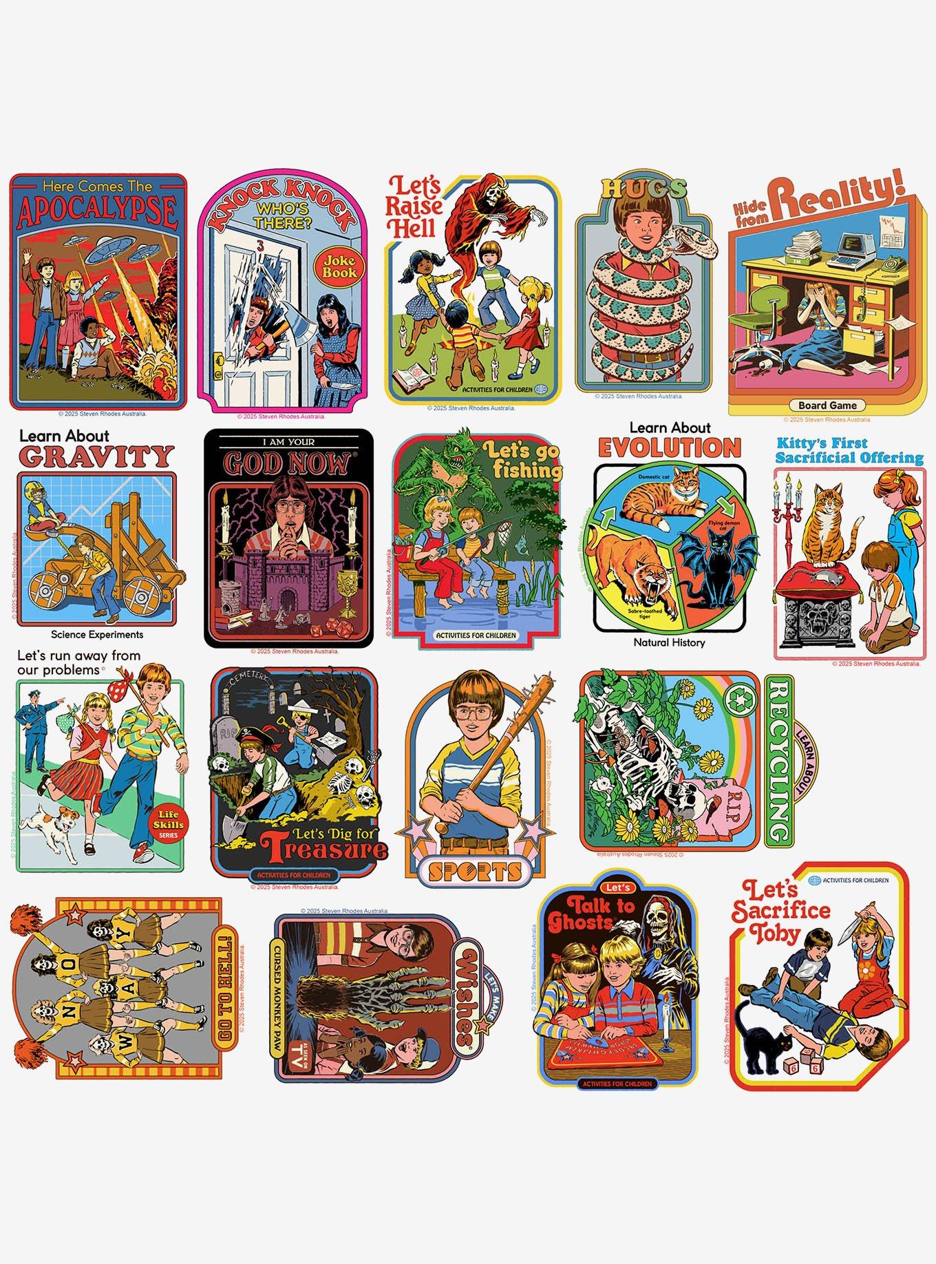 Steven Rhodes Variety Humor Miscellaneous 100ct Sticker Pack, , alternate