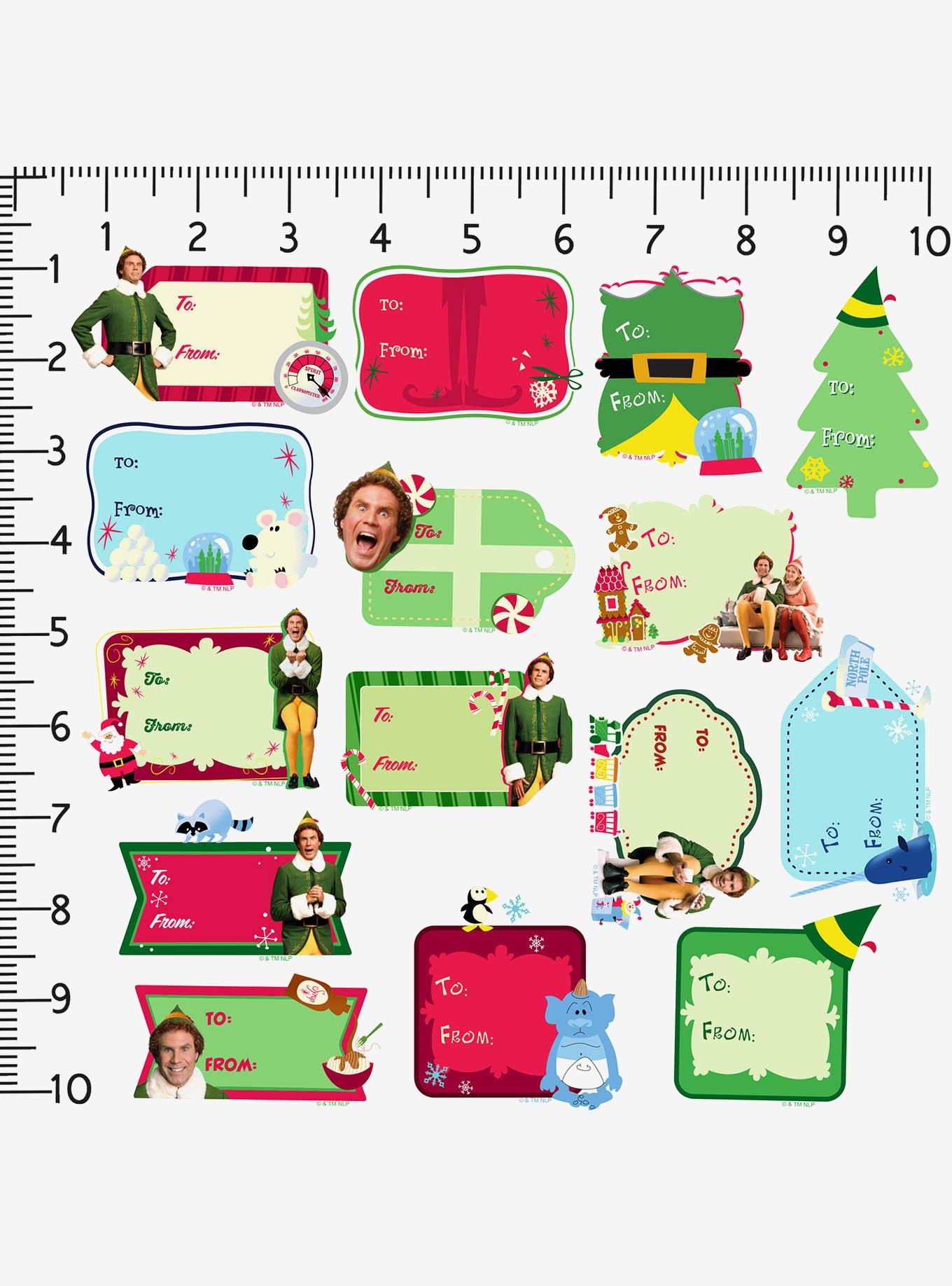 Elf Christmas Labels Miscellaneous 100ct Sticker Pack, , alternate