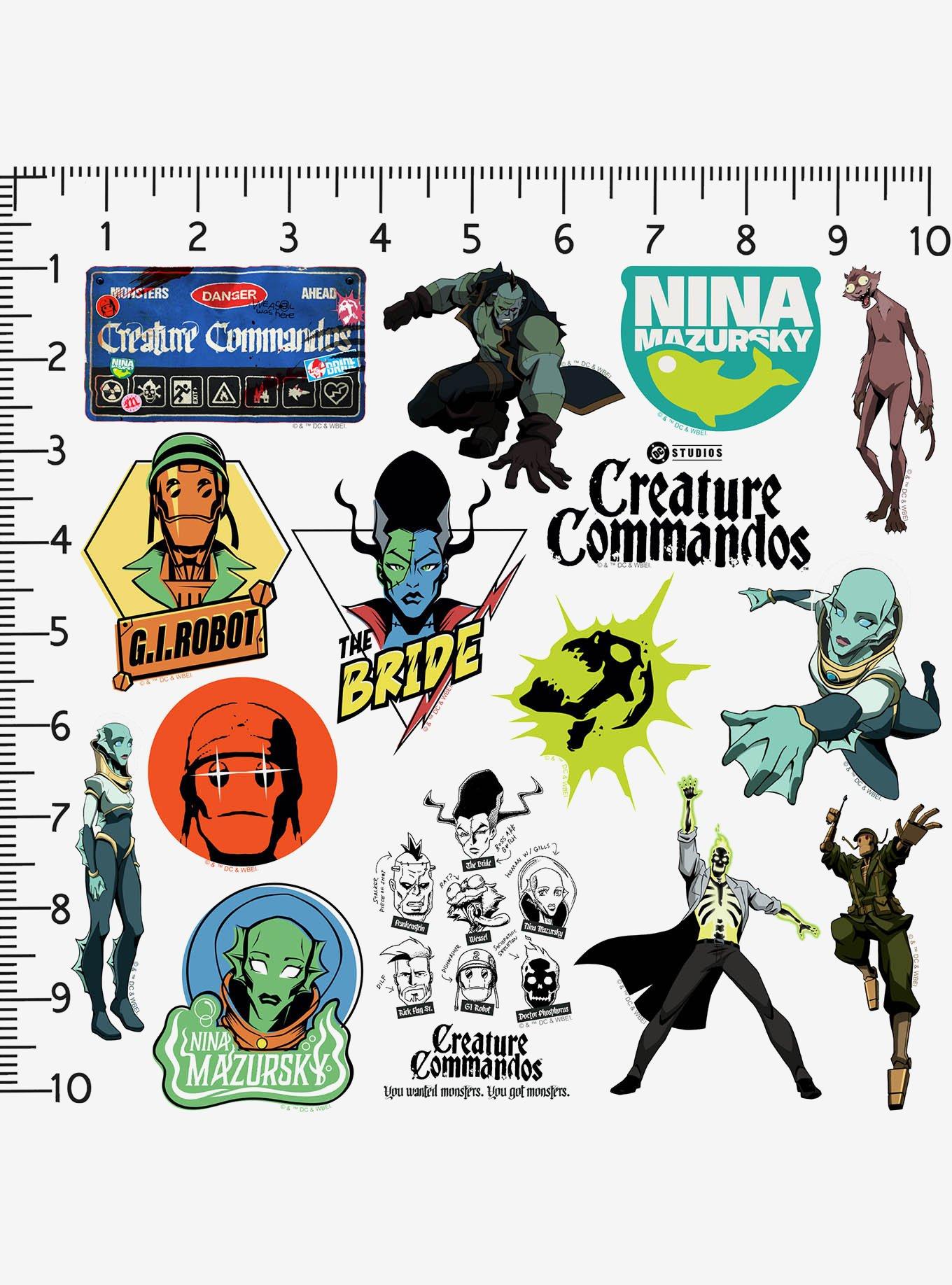 Creature Commandos: Animated Series Miscellaneous 100ct Sticker Pack, , alternate